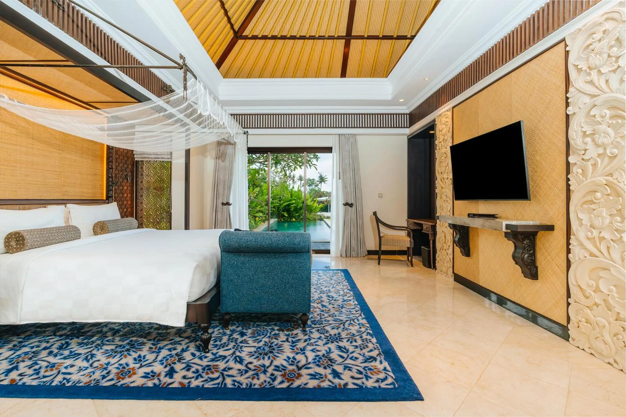 Bedroom, Bed in AYANA Villas Bali