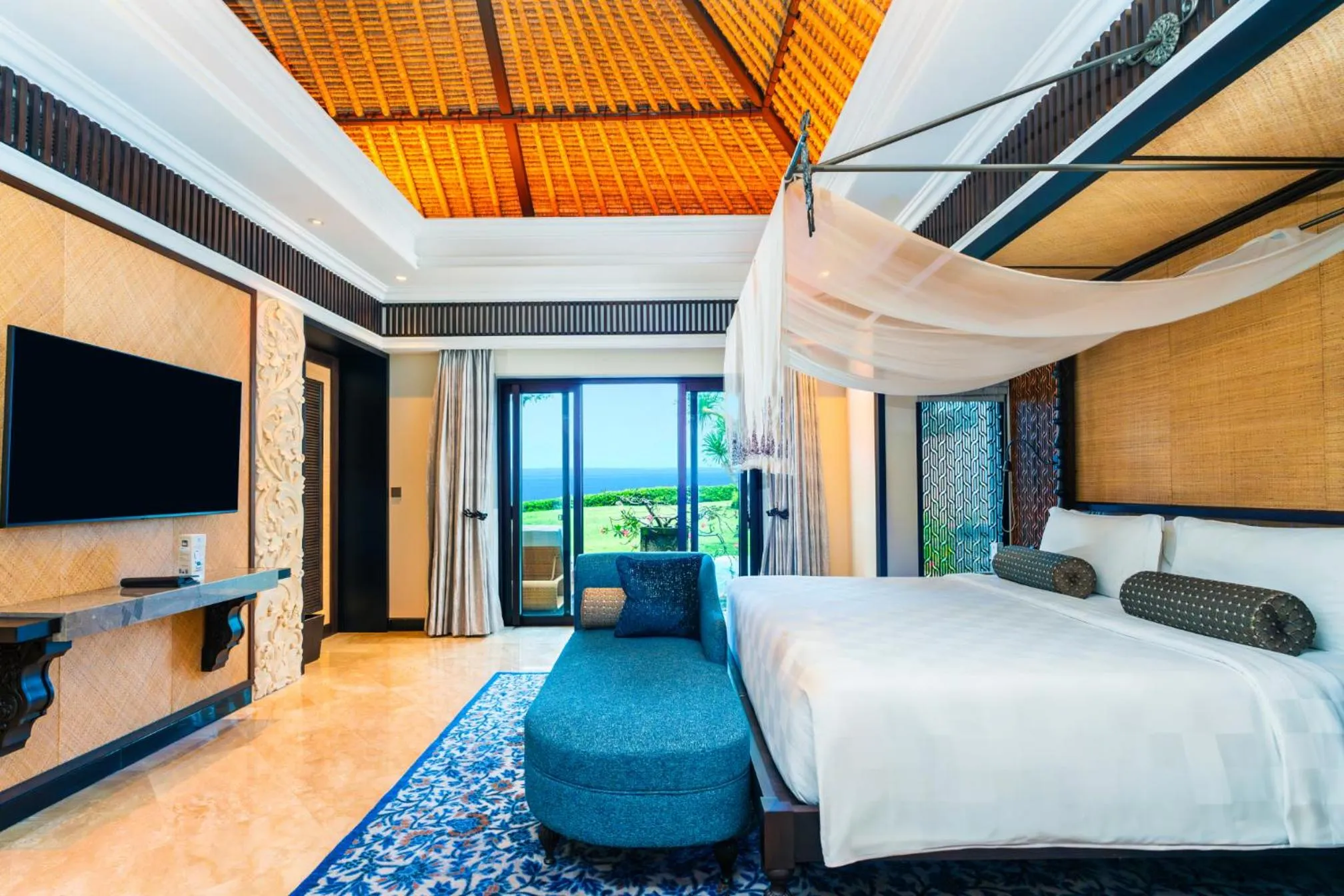 Bedroom, Bed in AYANA Villas Bali