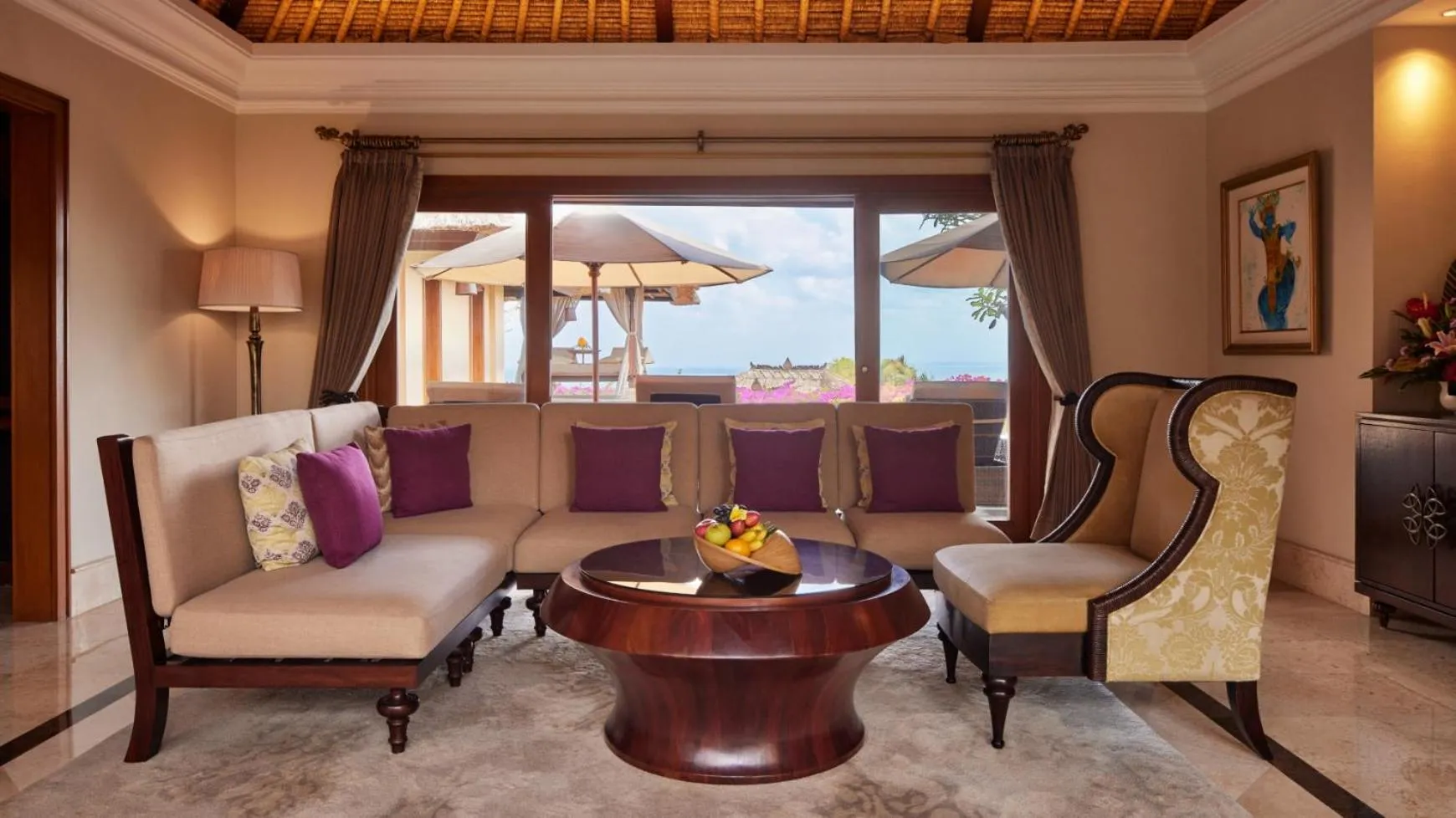 Living room in AYANA Villas Bali