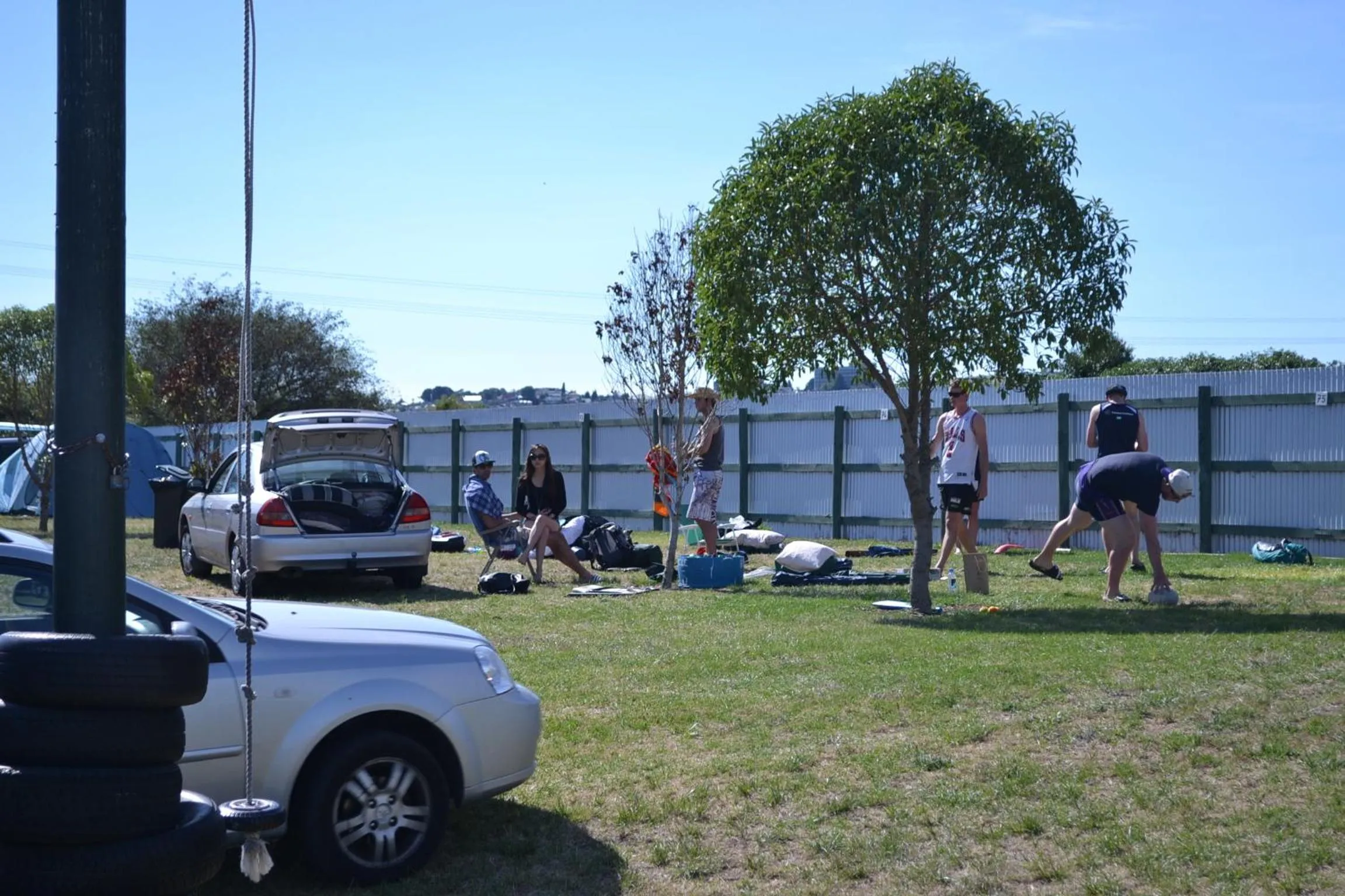 group of guests in Westshore Holiday Park
