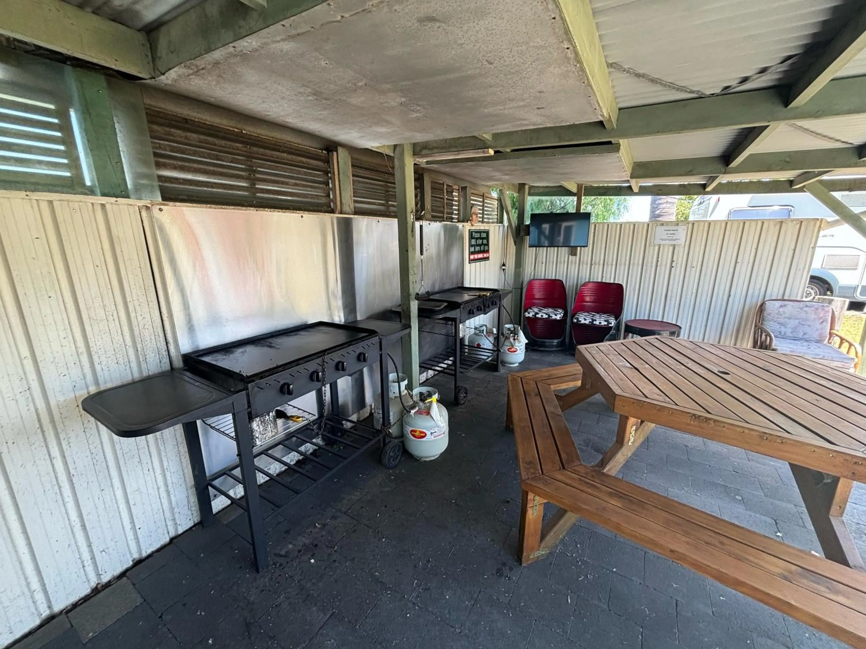 BBQ facilities in Westshore Holiday Park