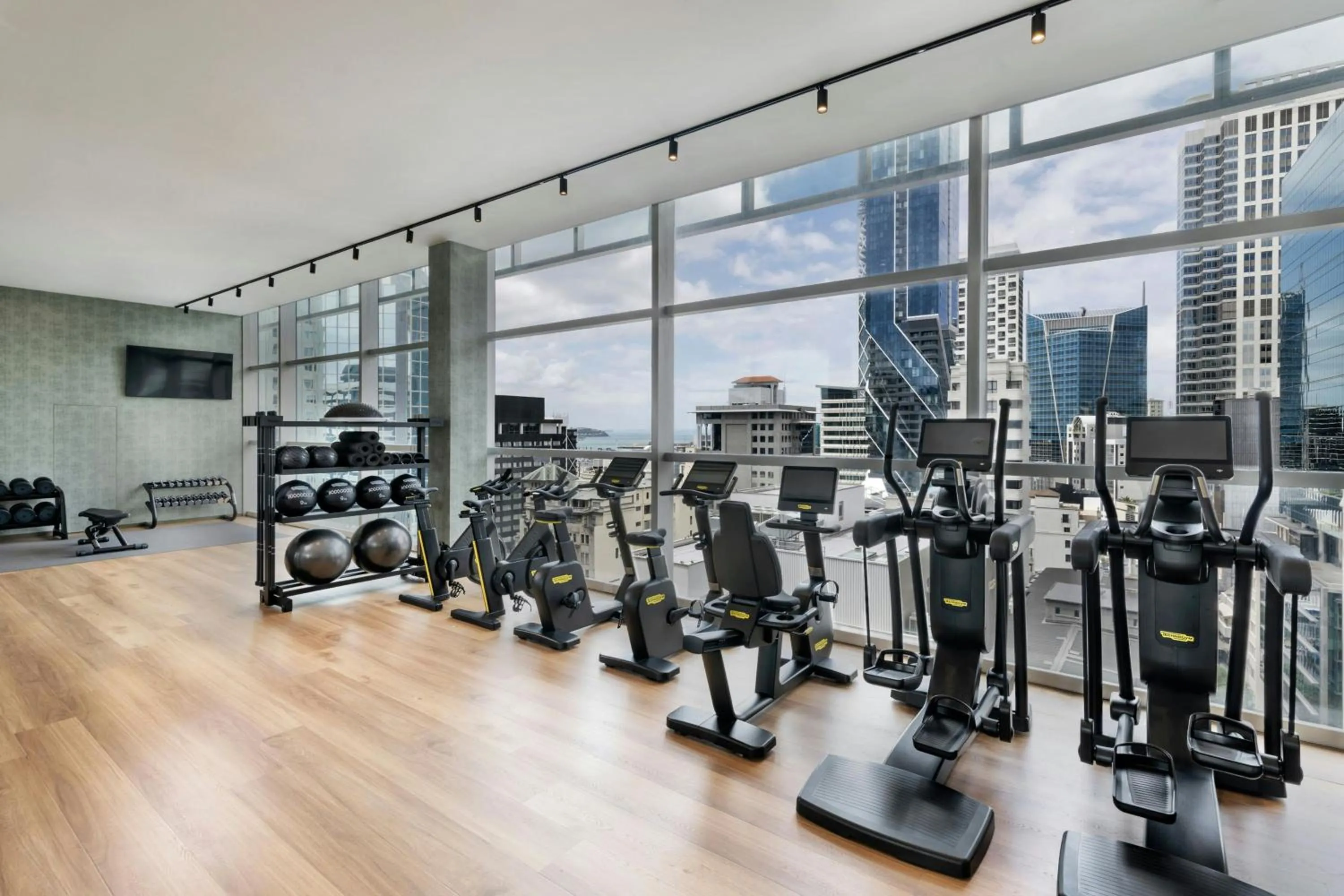 Fitness centre/facilities in JW Marriott Auckland