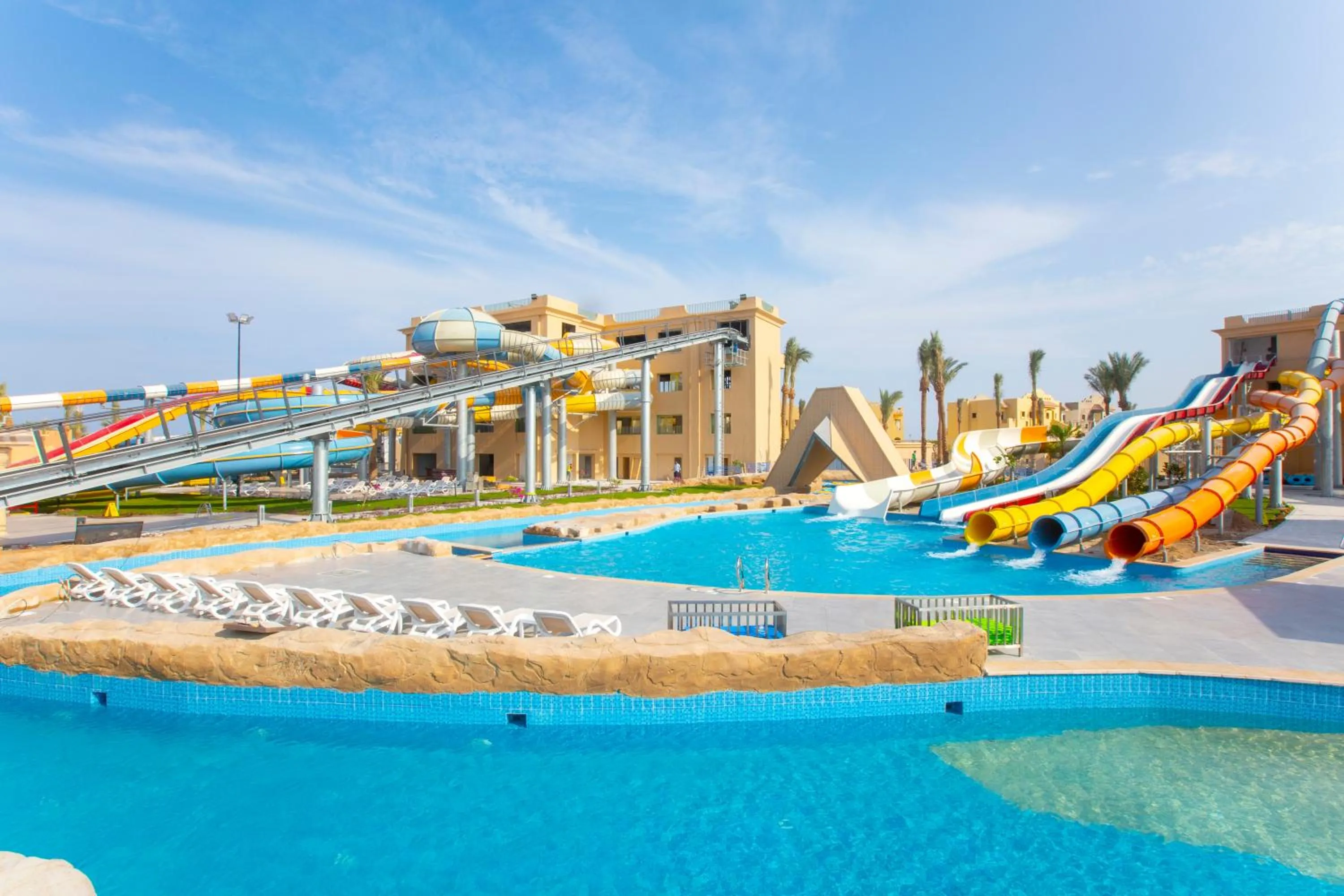 Aqua park in Stella Gardens Resort & Spa, Makadi Bay
