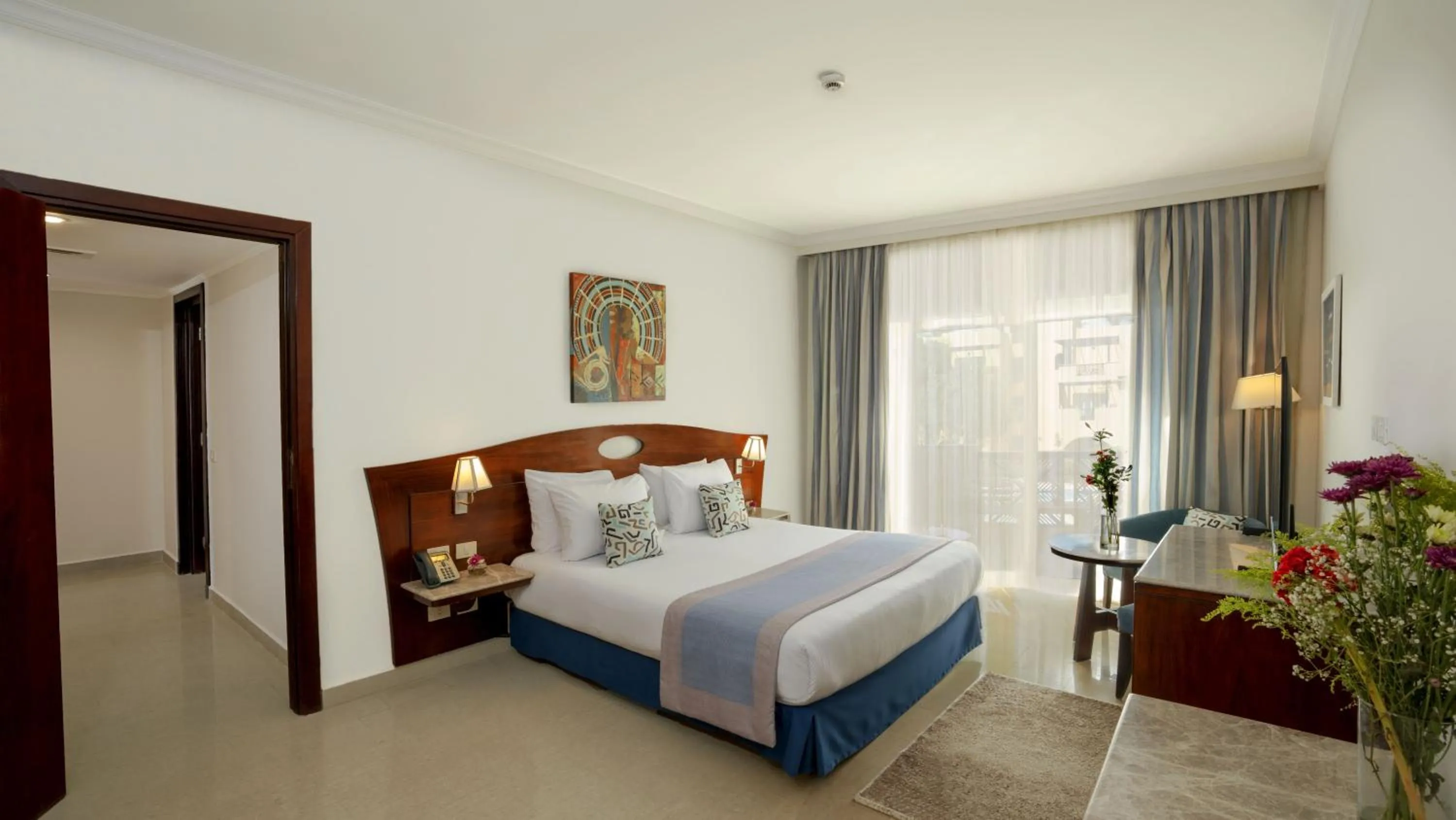 Photo of the whole room, Bed in Stella Gardens Resort & Spa, Makadi Bay