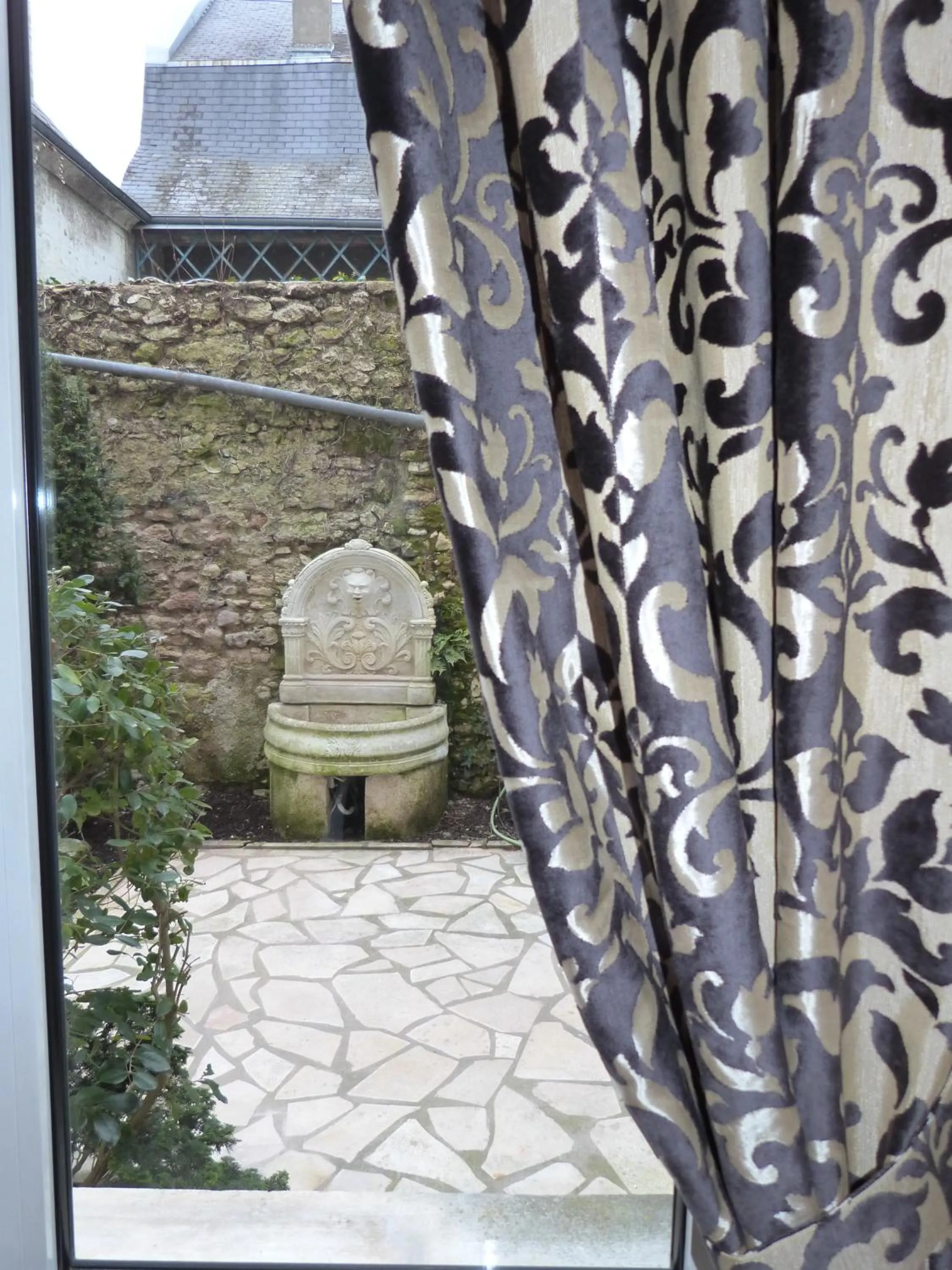 Decorative detail in Logis Hotel Restaurant Le Cheval Blanc