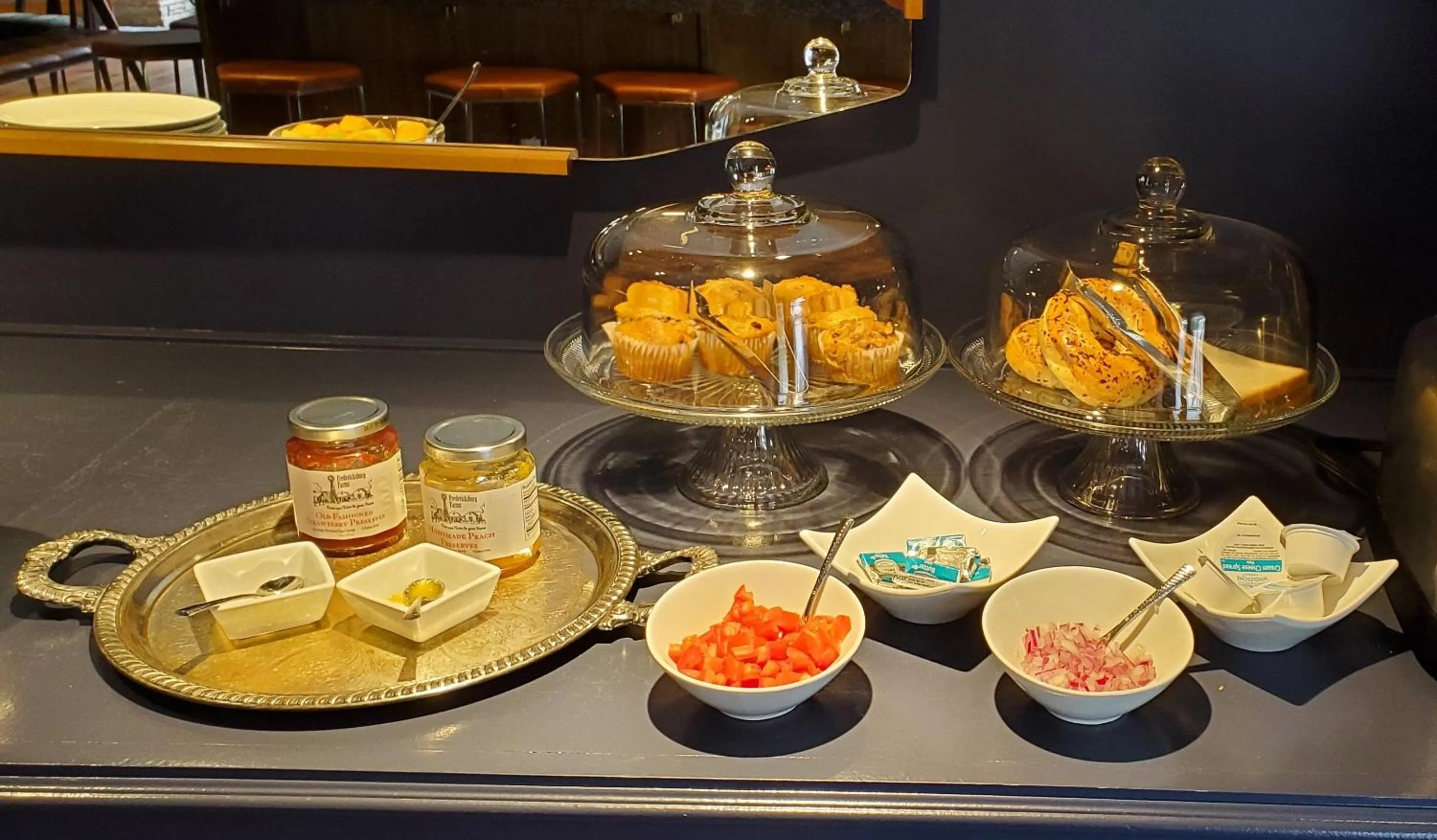 Continental breakfast in The Ruby Hotel