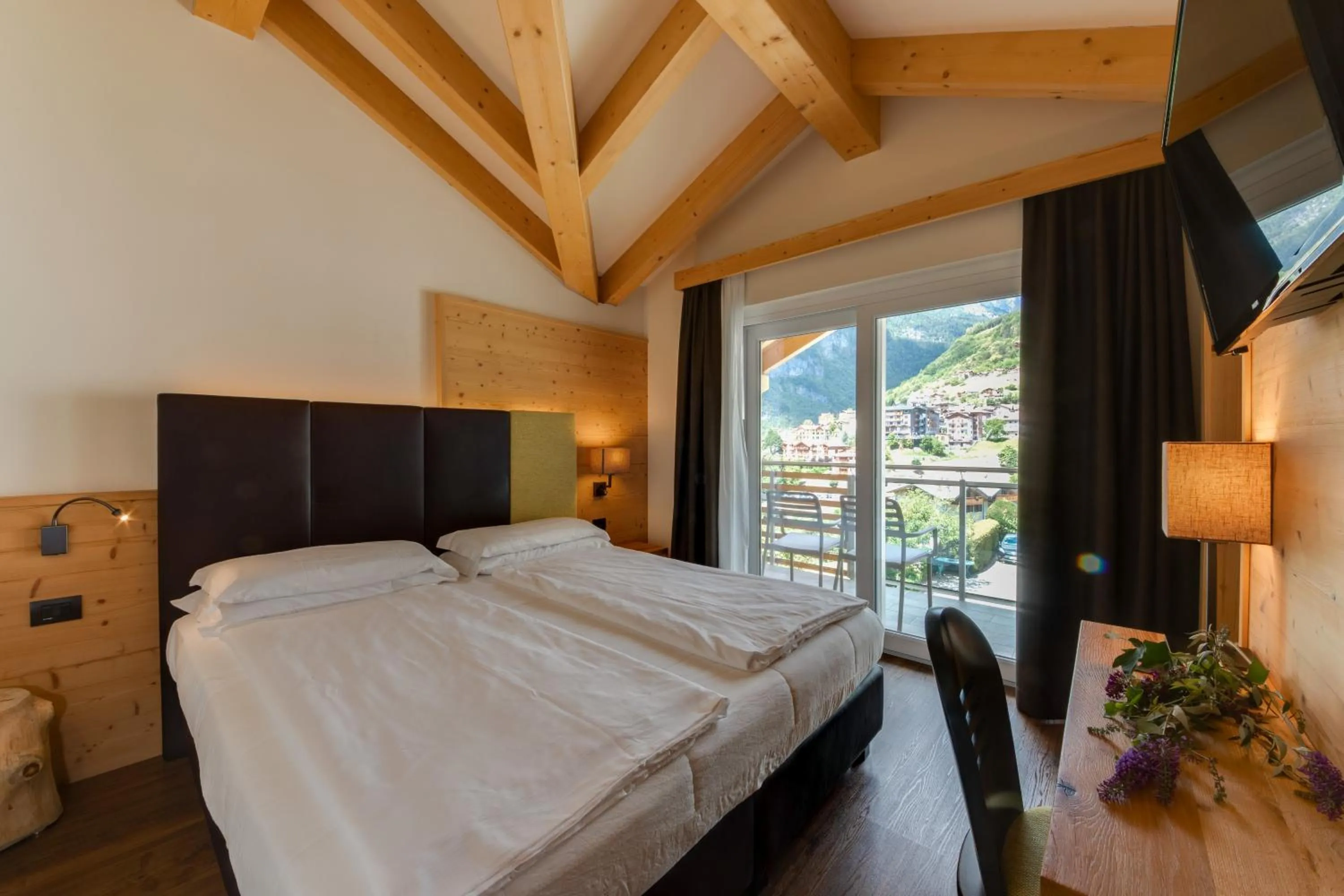 Bed in Hotel Fontanella