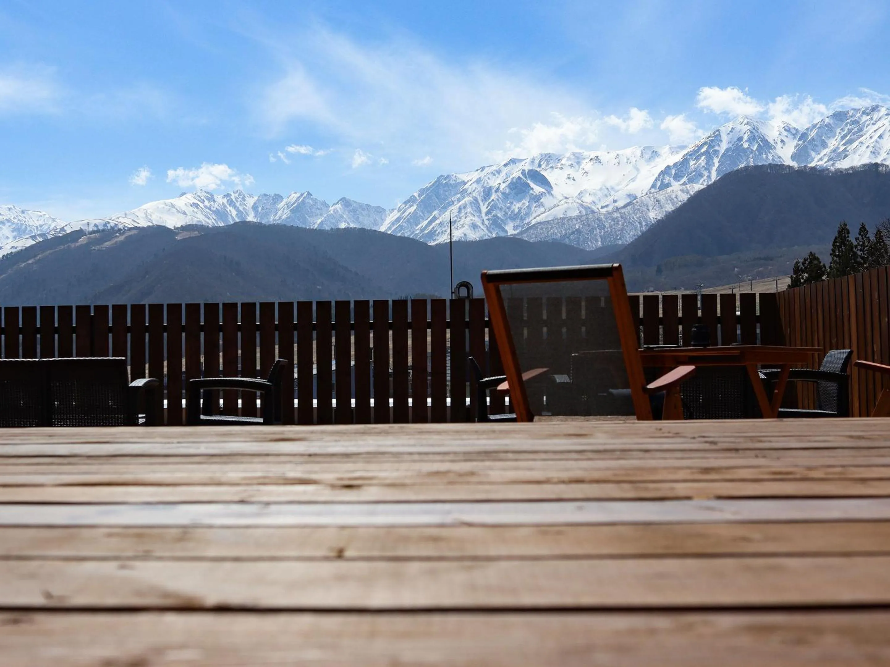 Balcony/Terrace in Apprising hotels GranJam Tsugaike