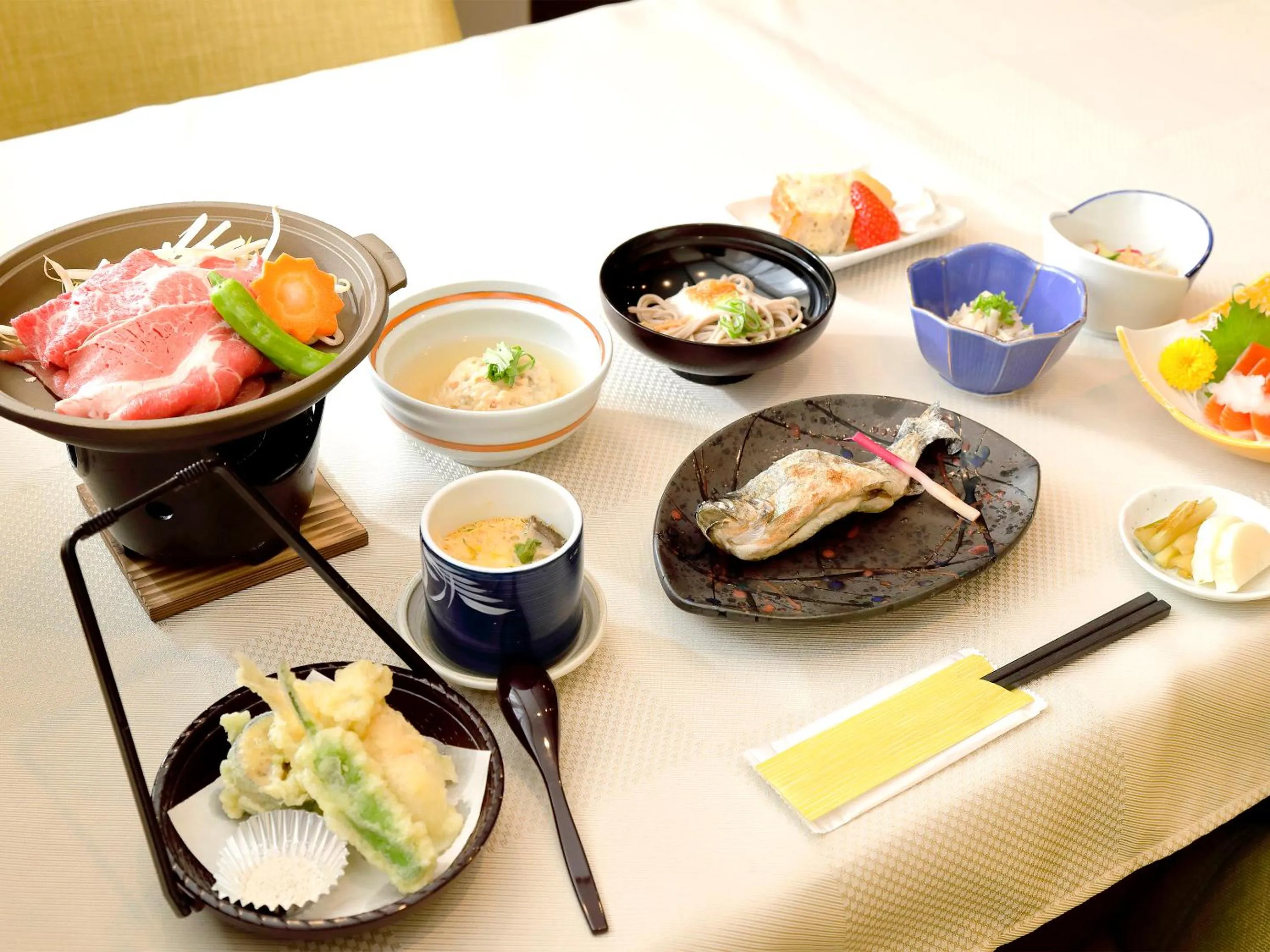 Food in Apprising hotels GranJam Tsugaike