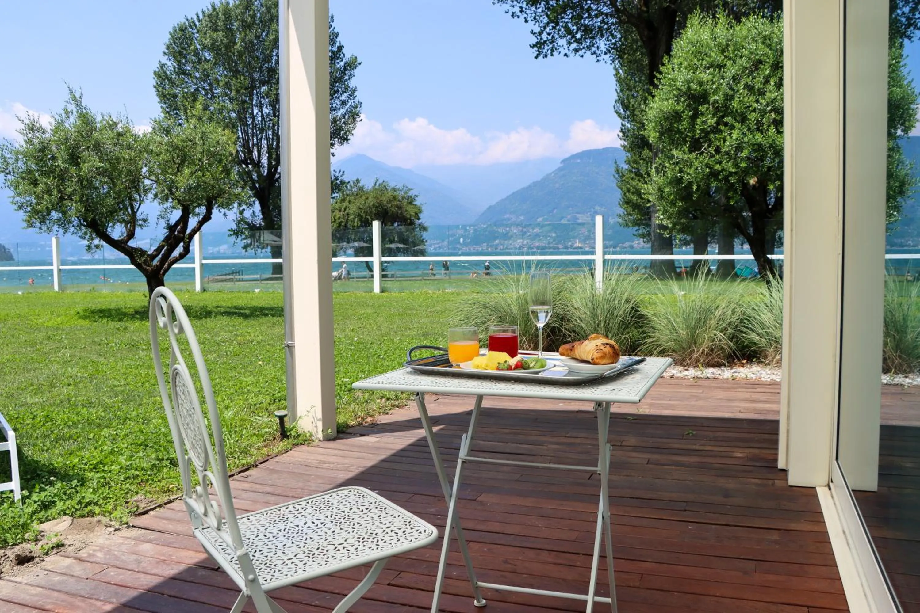 Patio in Seven Park Hotel Lake Como - Adults Only