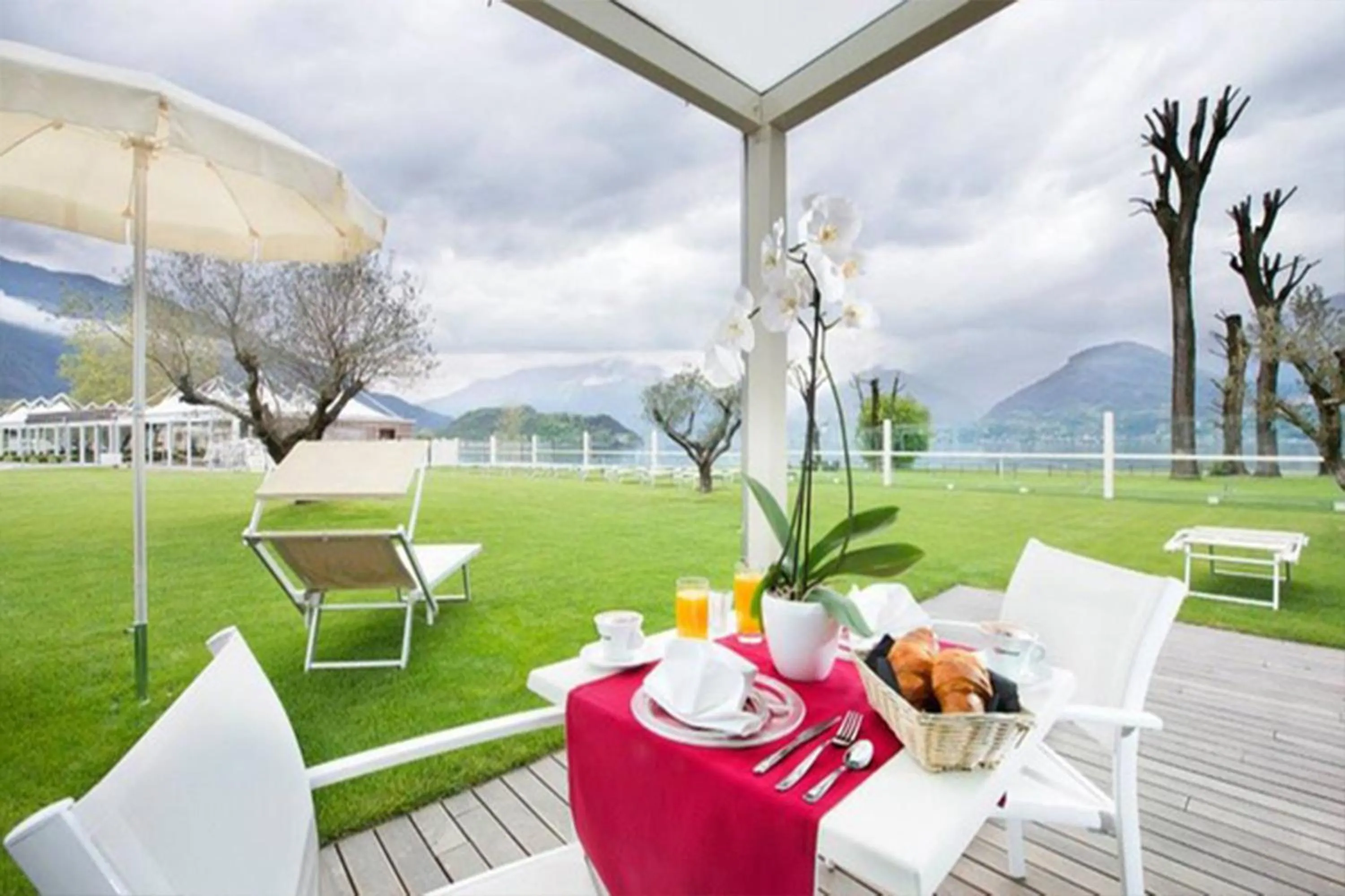 Patio in Seven Park Hotel Lake Como - Adults Only