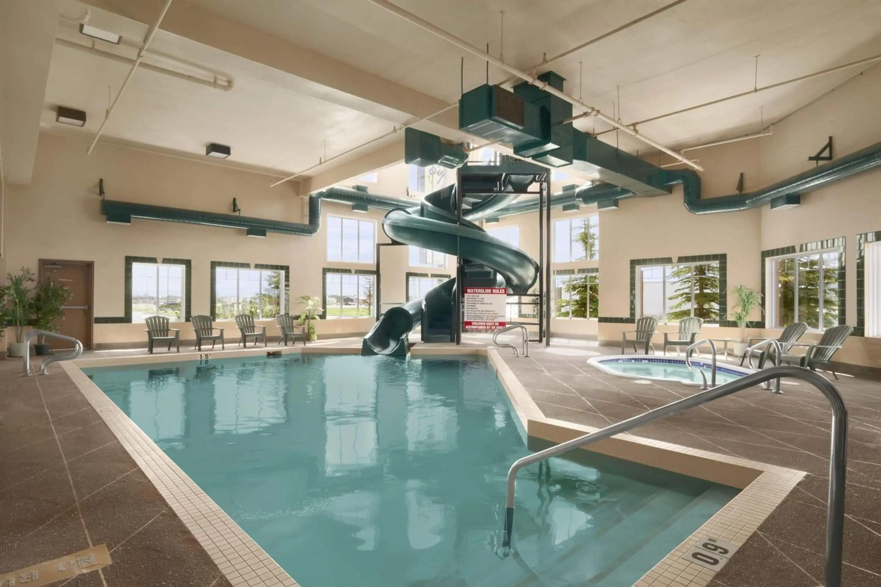 Pool view in Super 8 by Wyndham Fort St. John BC