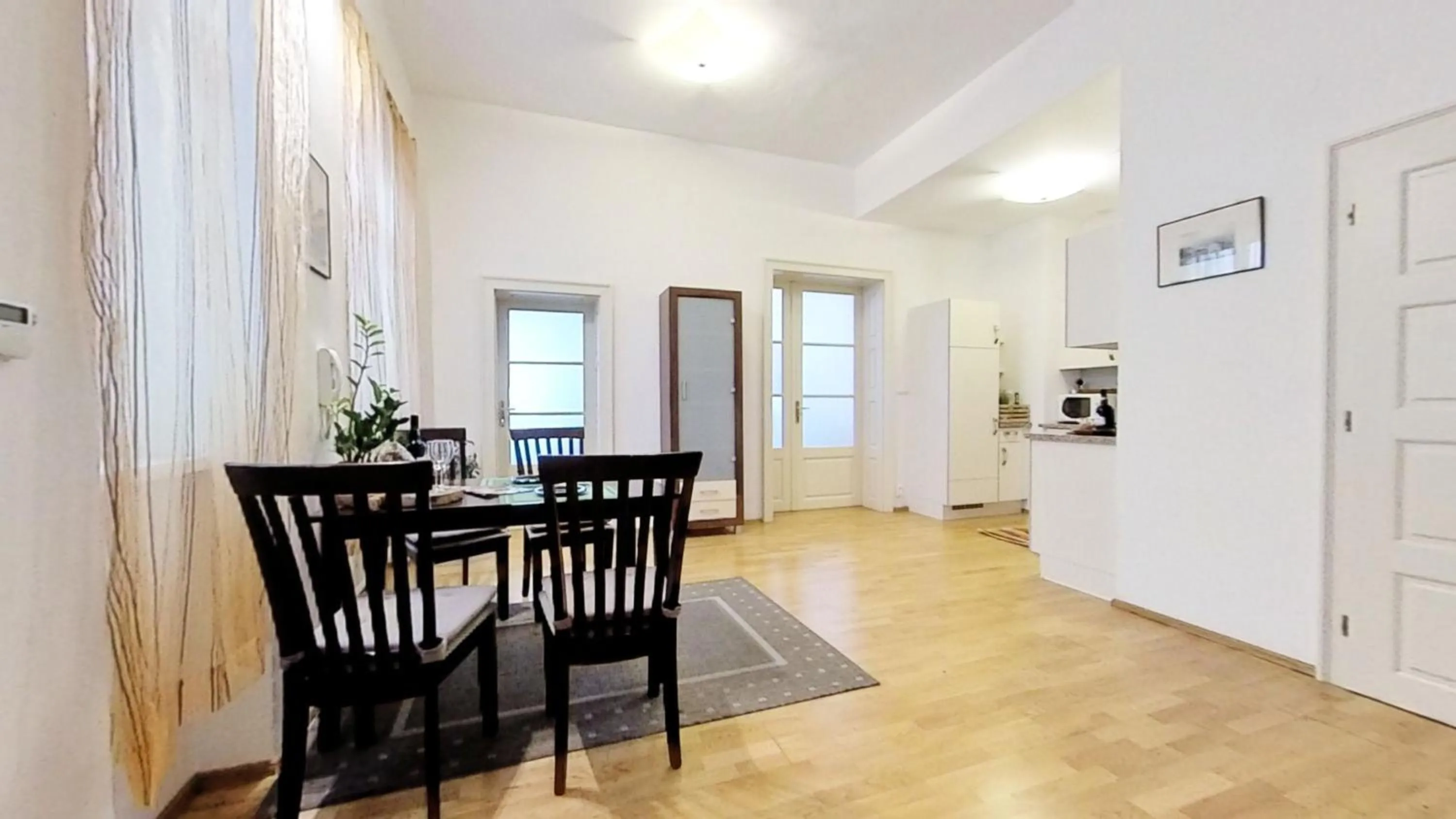 Dining area in Central Apartmany Biela street