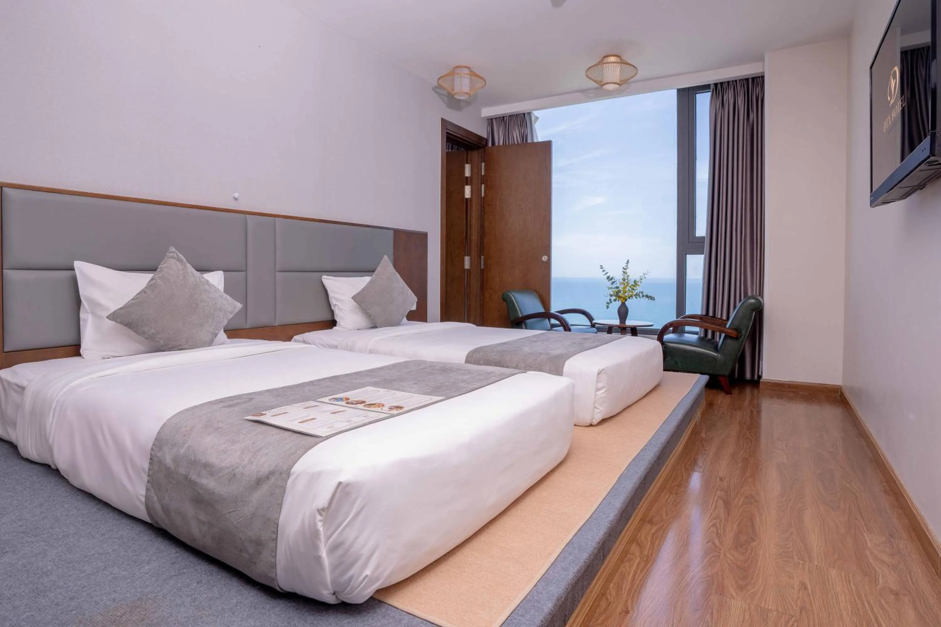 Bed in DTX Hotel Nha Trang