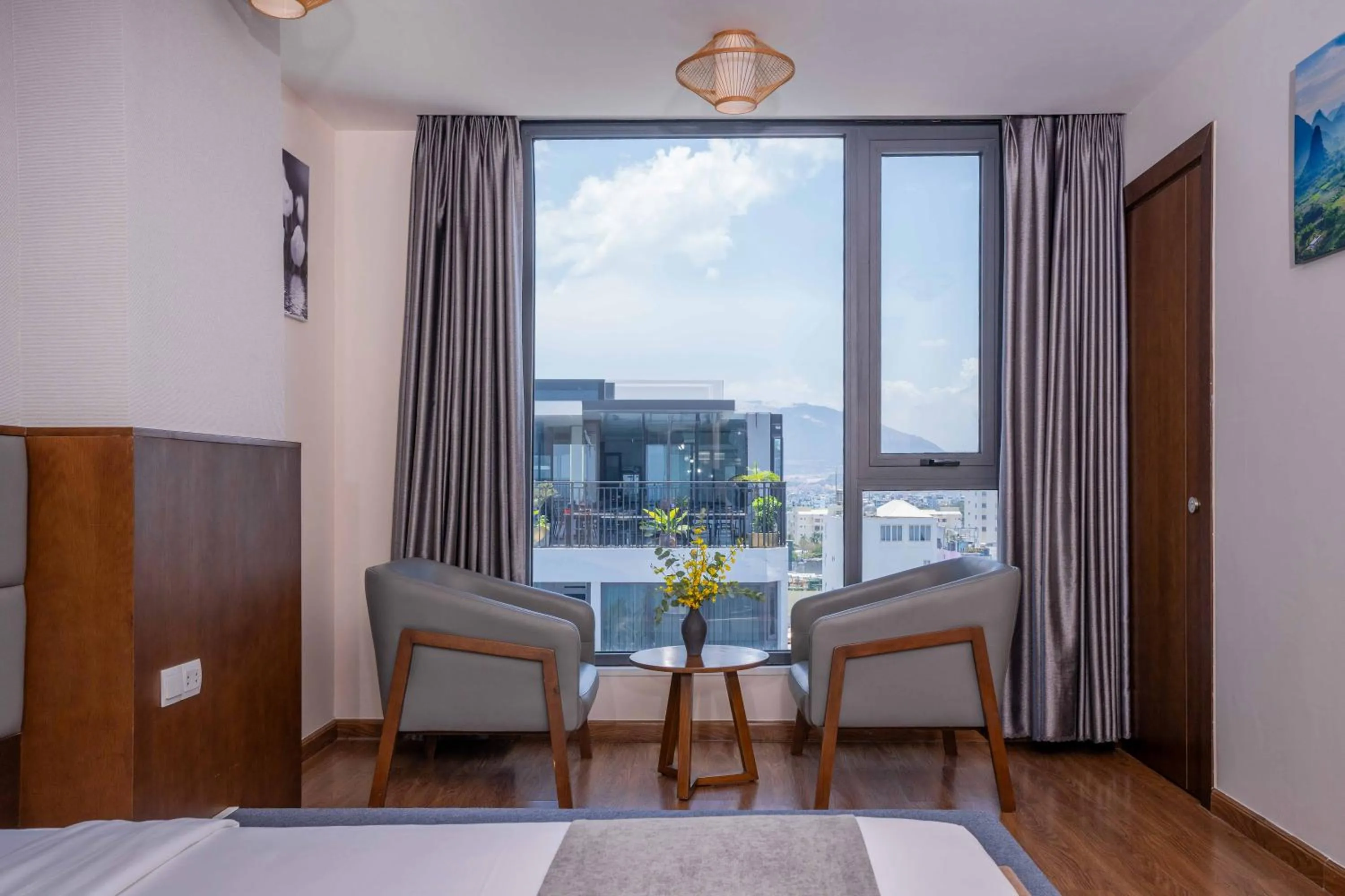 Natural landscape, Bed in DTX Hotel Nha Trang