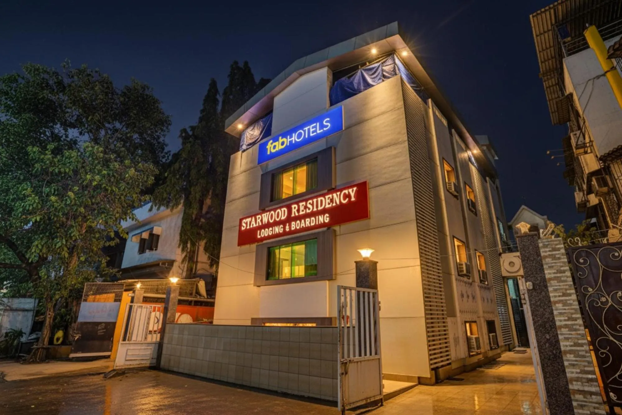 Property building in FabHotel Starwood Residency - 100M From Dr DY Patil Stadium