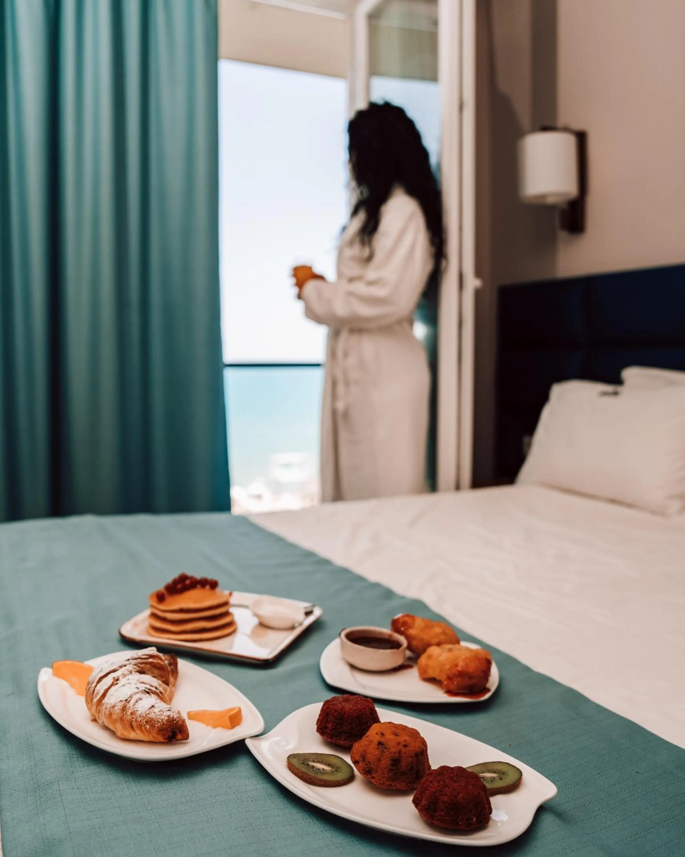 Bed in VM Resort & SPA