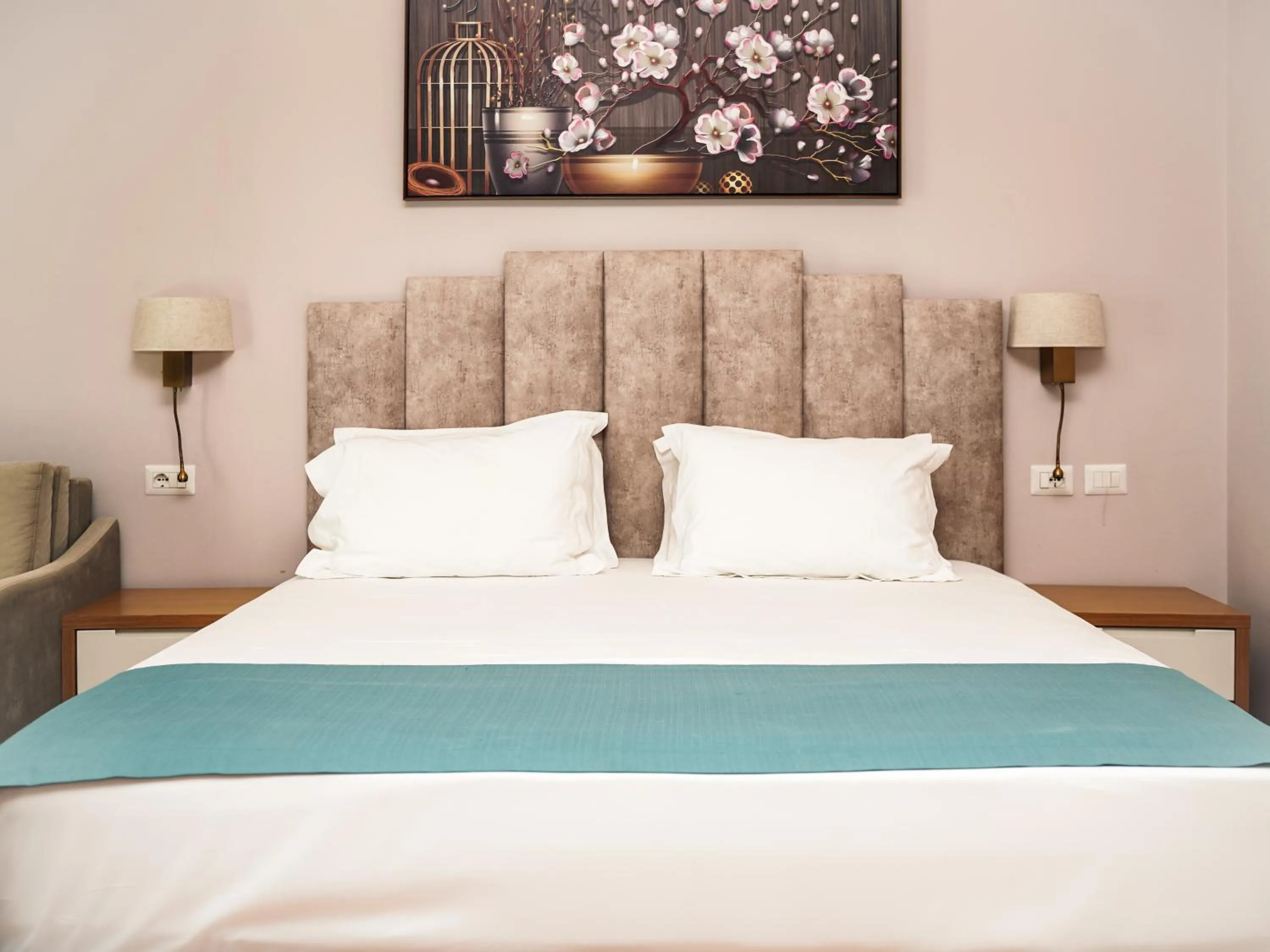 Bed in VM Resort & SPA