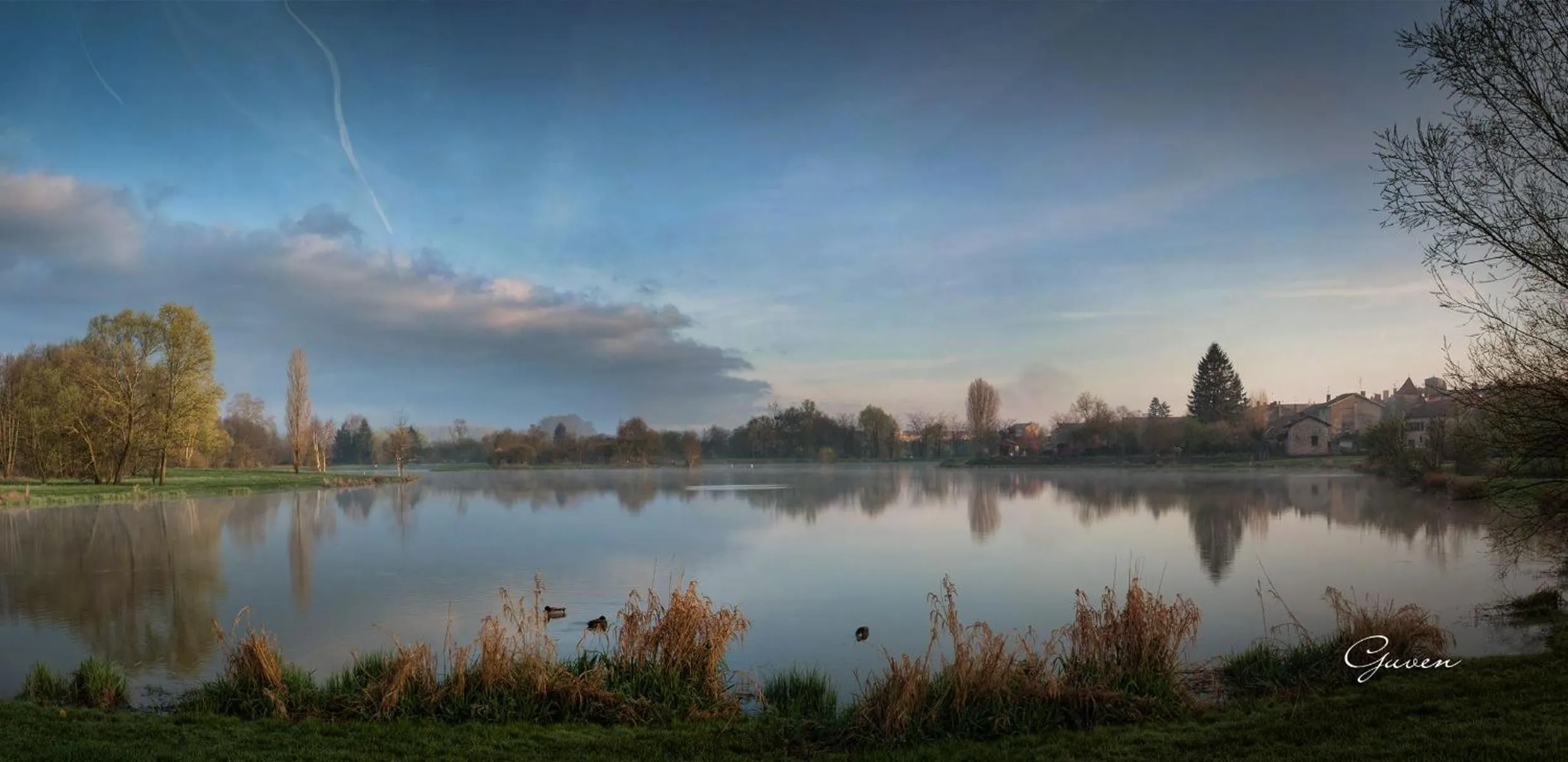 Natural landscape in Le Jardin de la Reyssouze
