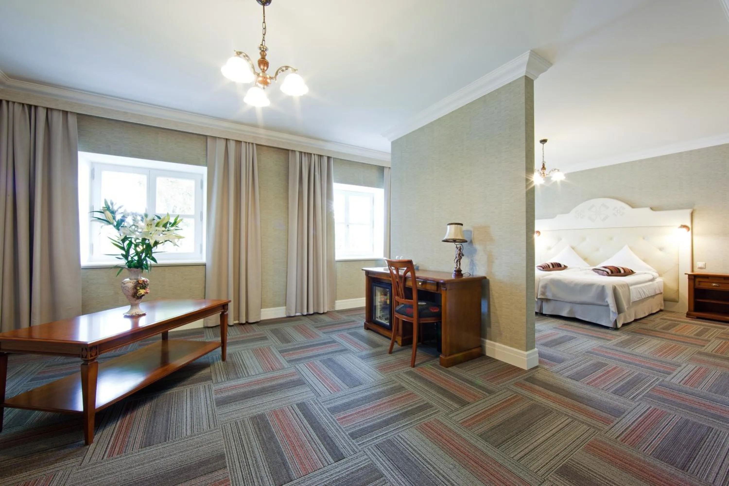 Photo of the whole room, Bed in Skrunda Manor