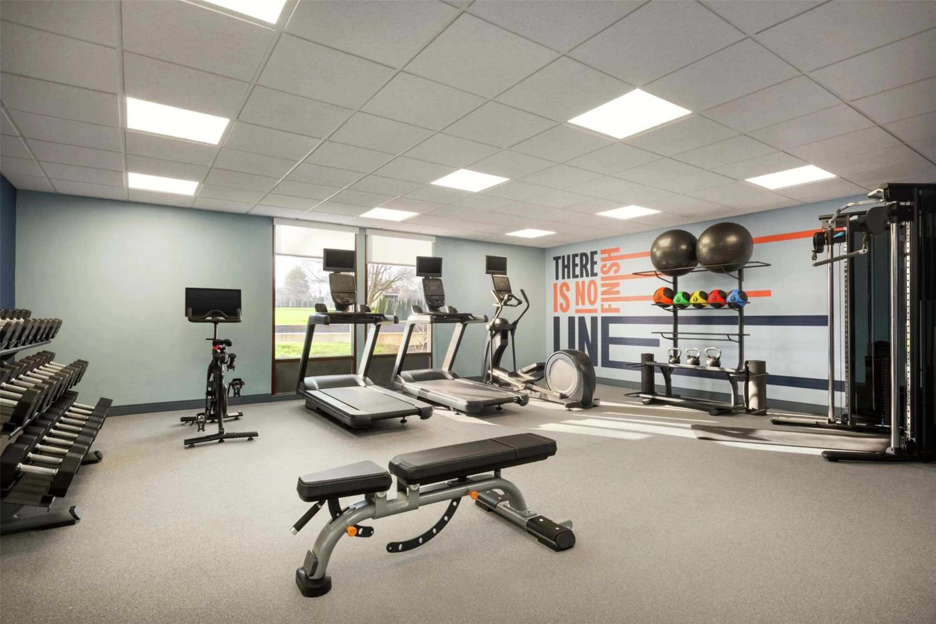Fitness centre/facilities in Hampton Inn Lancaster
