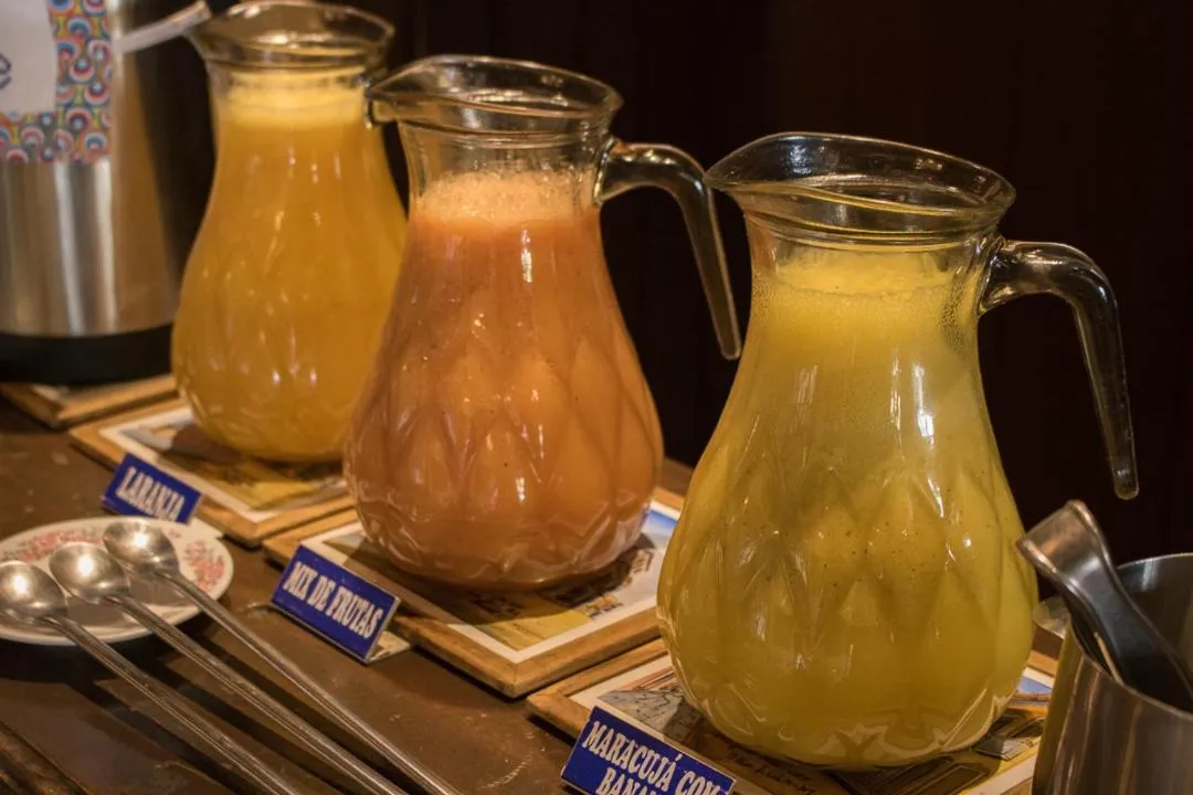 Buffet breakfast in Pousada Hospedaria da Villa