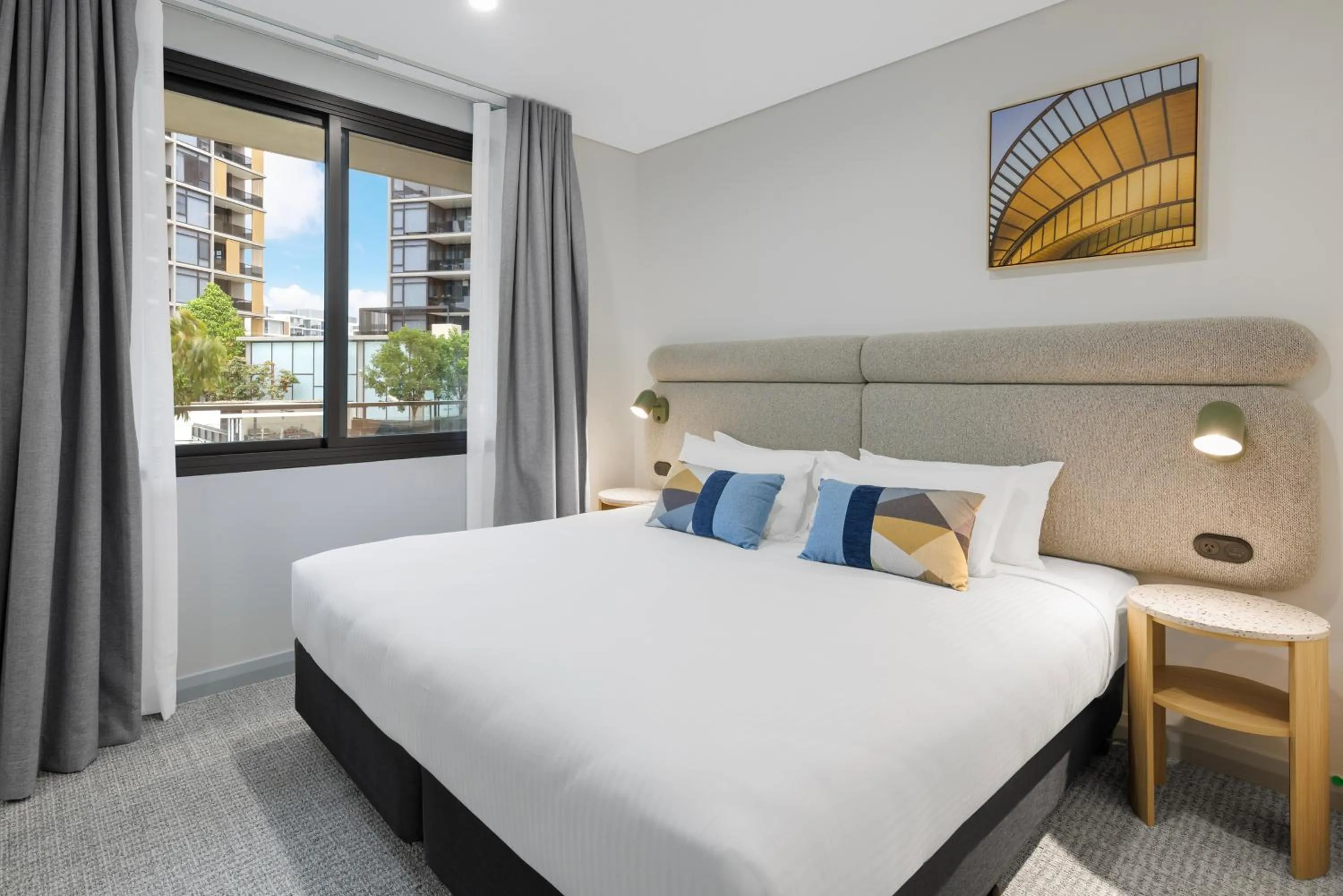Bedroom, Bed in Quest at Sydney Olympic Park