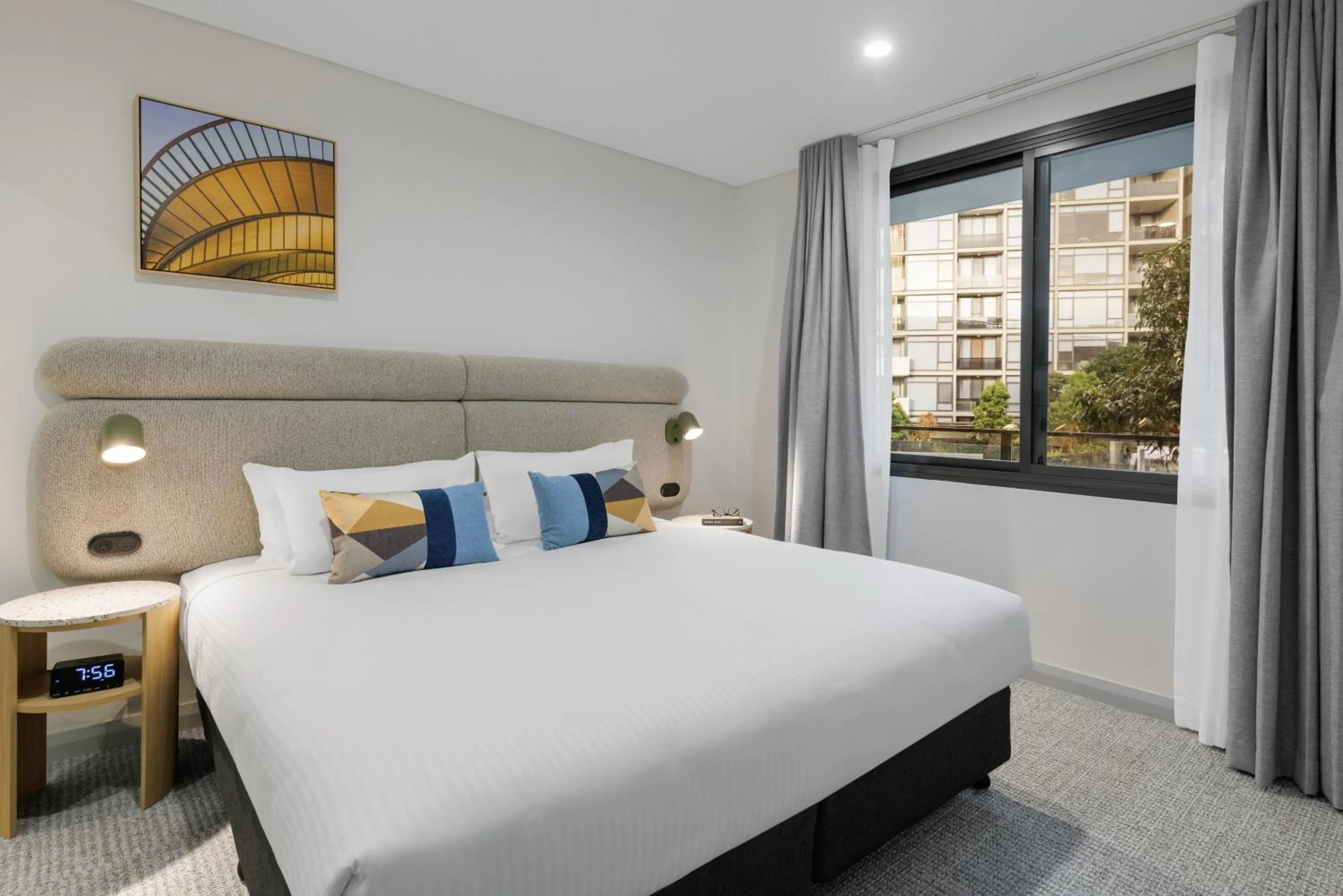 Bedroom, Bed in Quest at Sydney Olympic Park