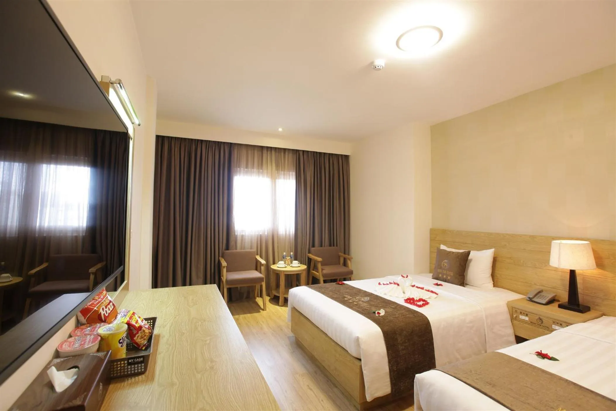 Bed in Minh Tam Hotel & Spa 3/2