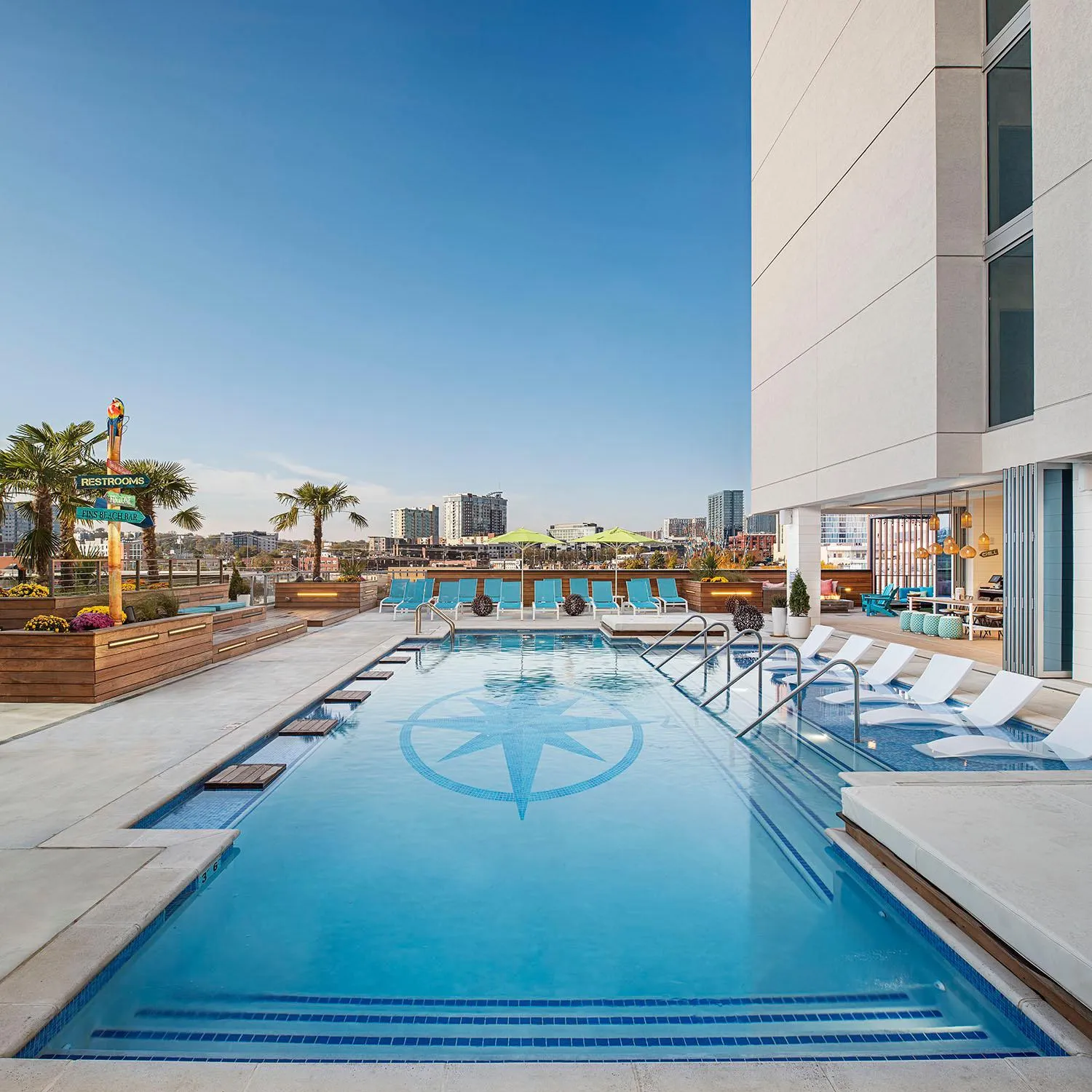 Swimming pool in Margaritaville Hotel Nashville