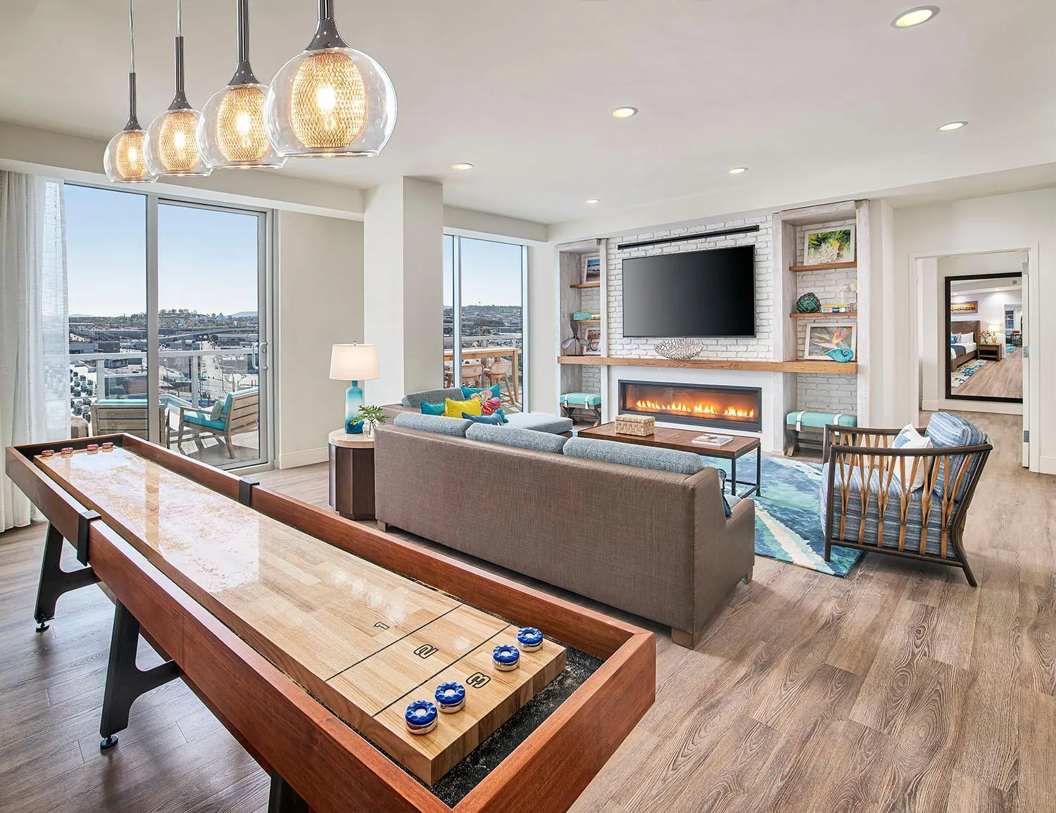 Living room in Margaritaville Hotel Nashville