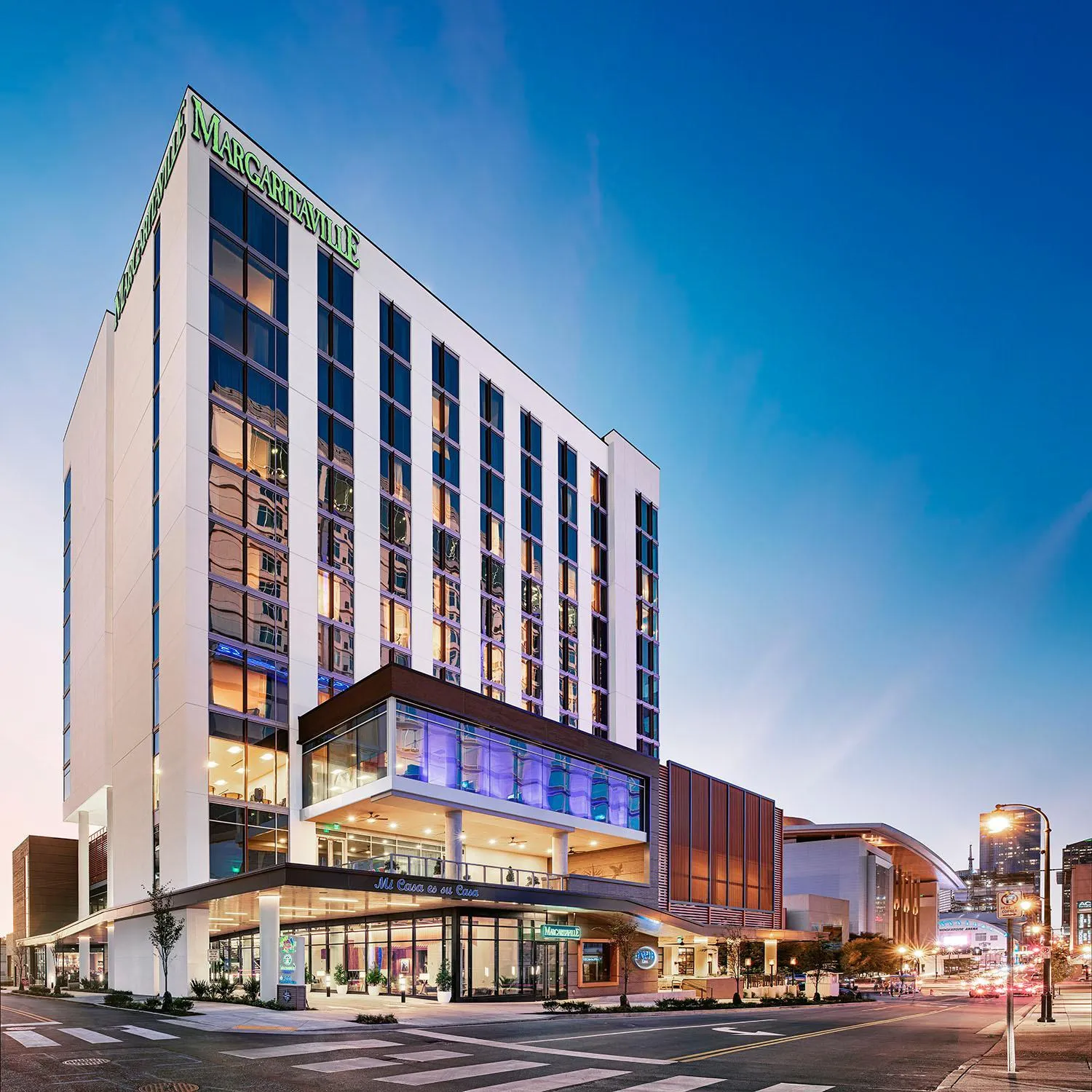 Property building in Margaritaville Hotel Nashville