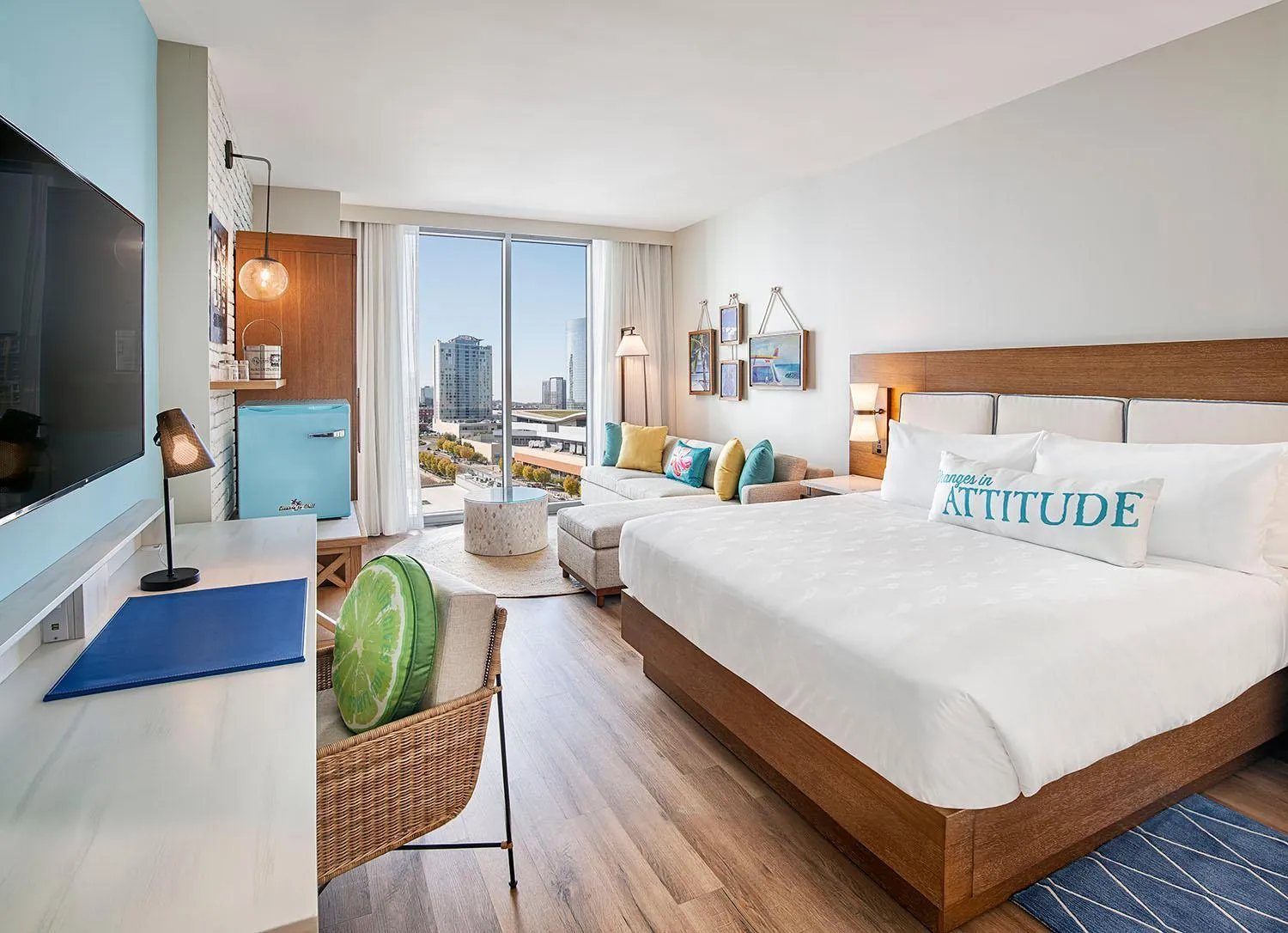 Bed in Margaritaville Hotel Nashville