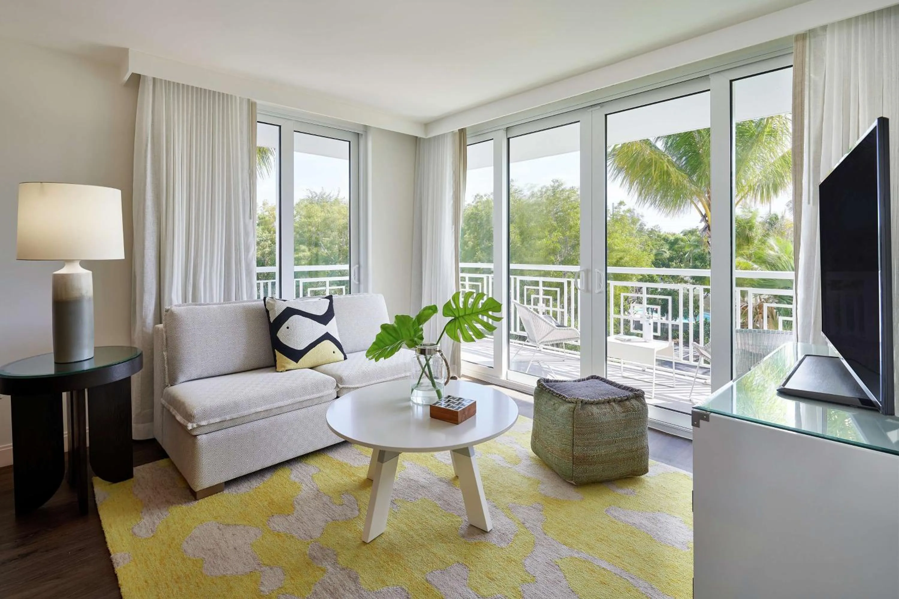 Living room in Baker's Cay Resort Key Largo, Curio Collection By Hilton
