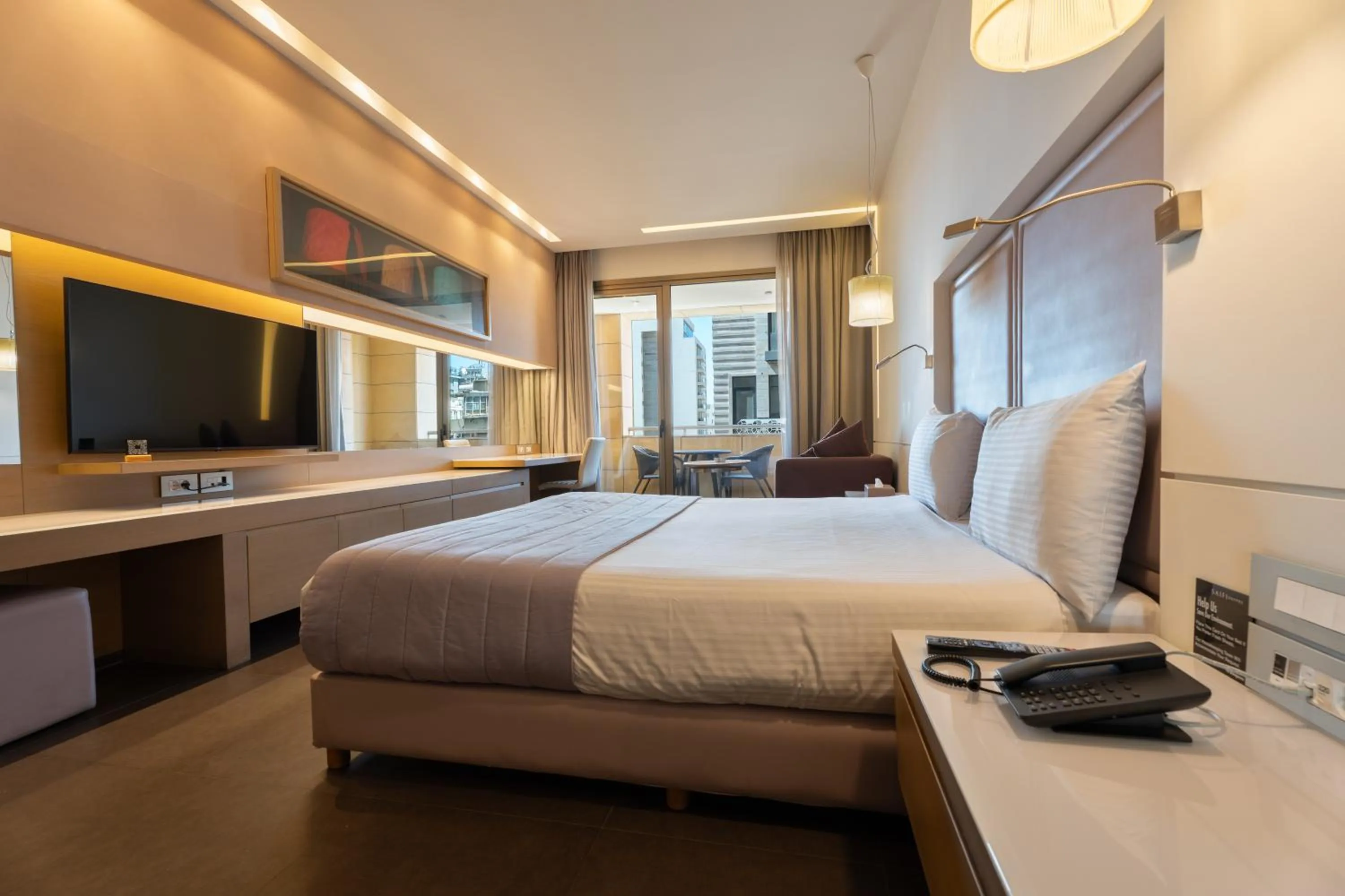 Bed in Saifi Suites Hotel