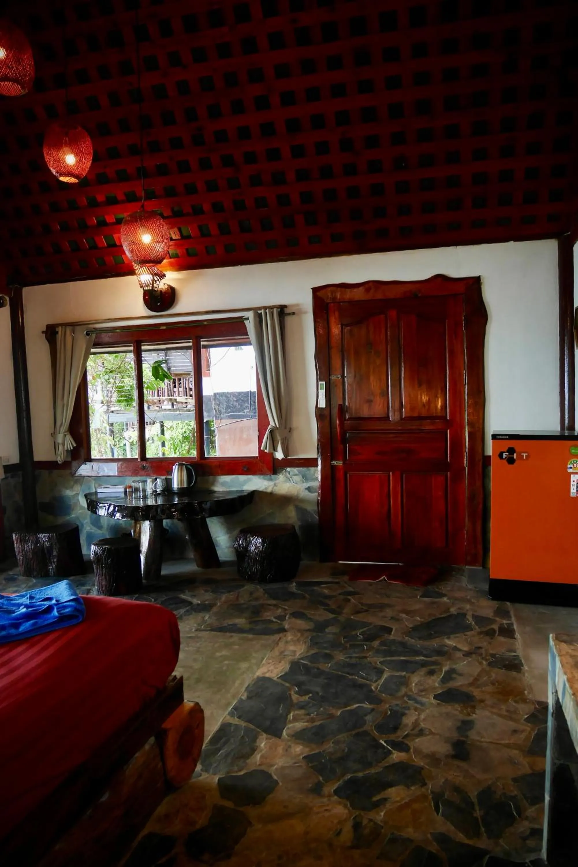 Bed in Mai Pen Rai Bungalows