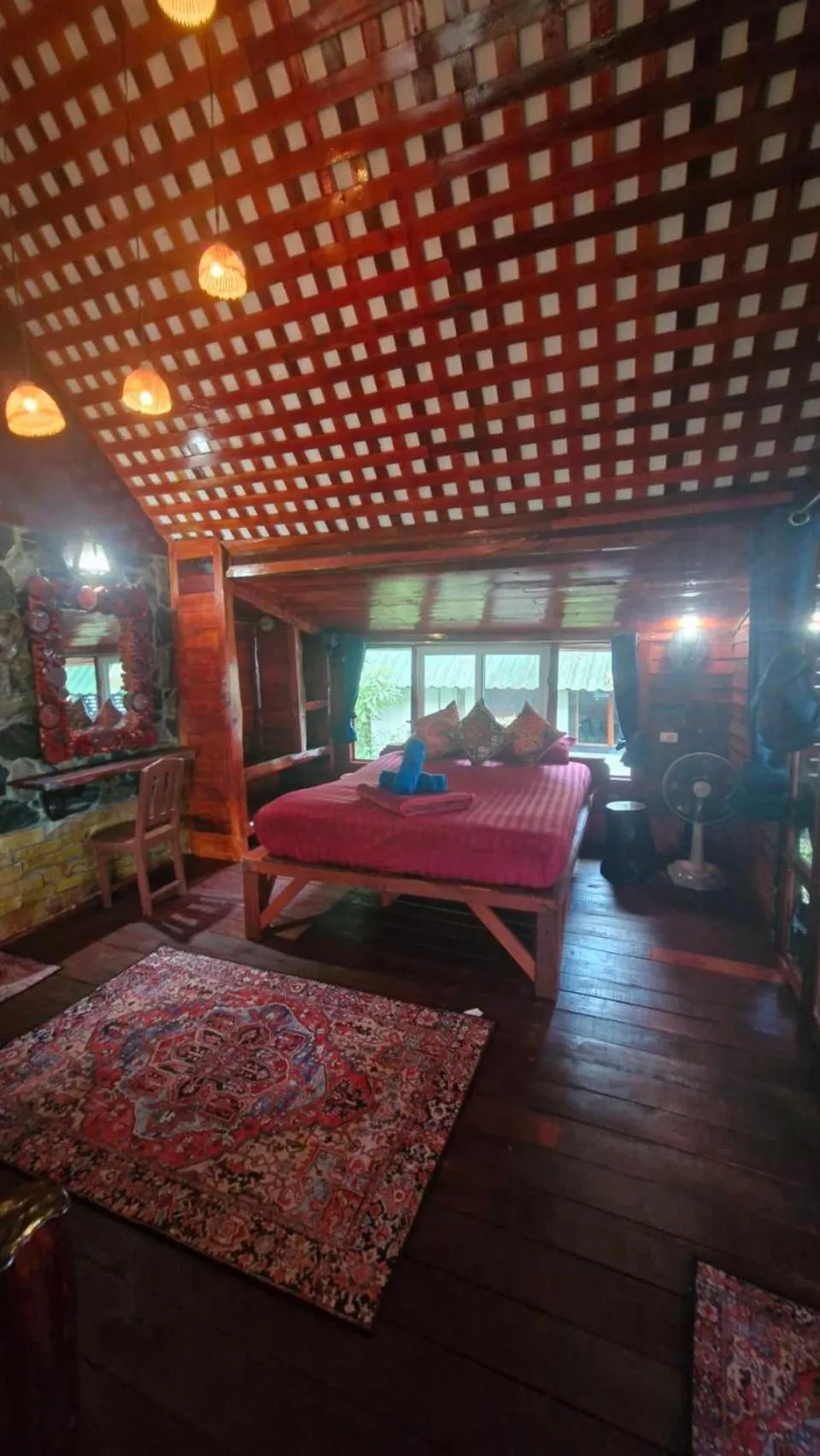 Bed in Mai Pen Rai Bungalows