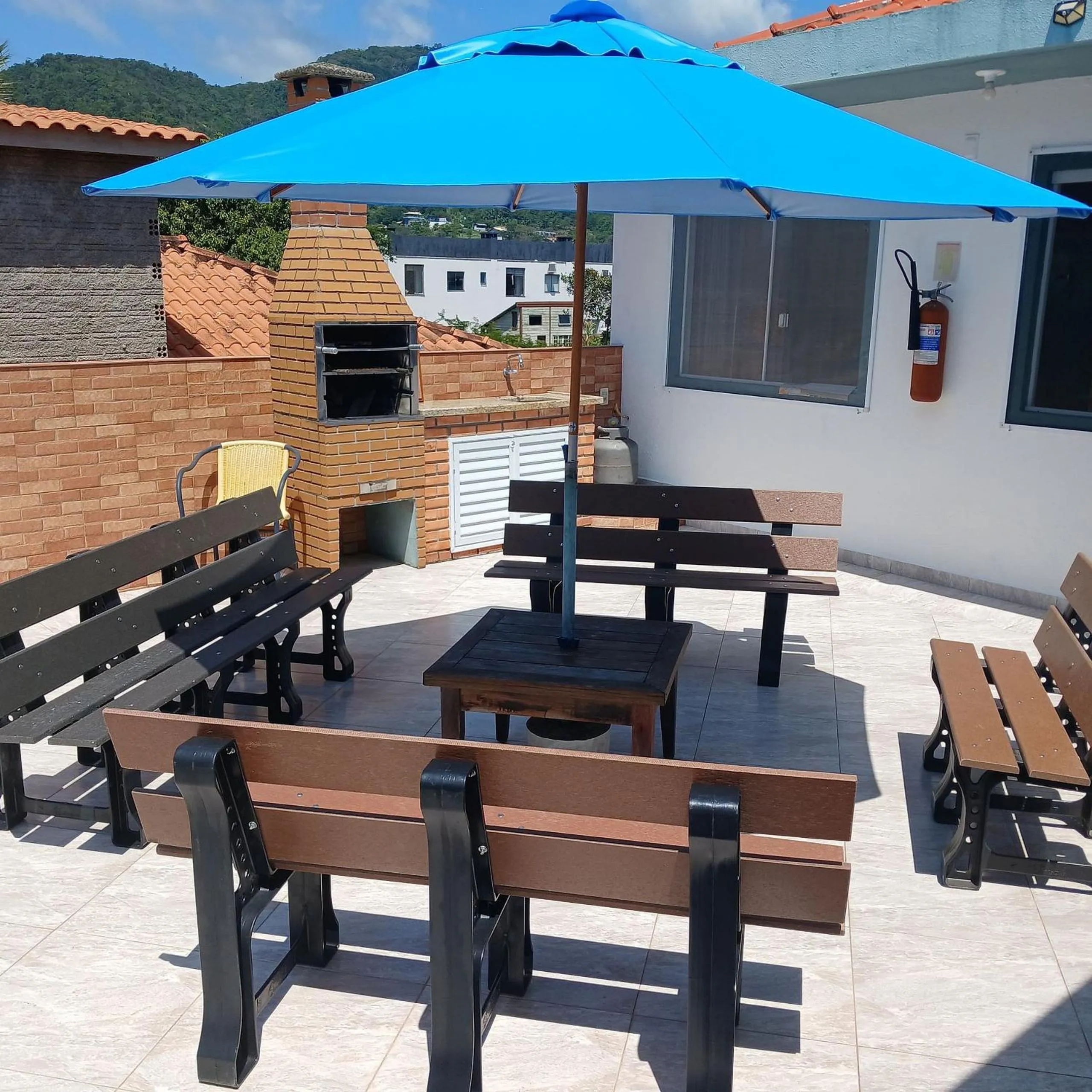 BBQ facilities in Pousada Souza