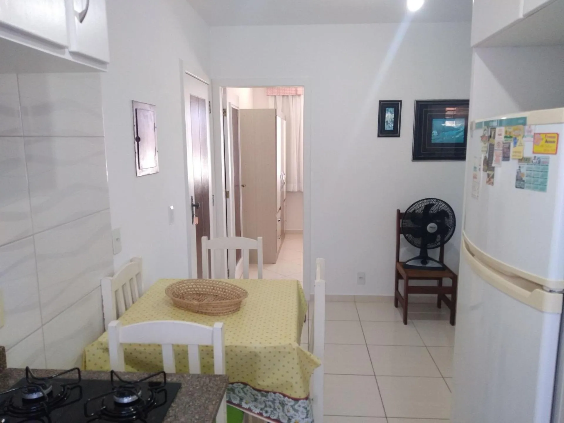 Kitchen or kitchenette in Pousada Souza