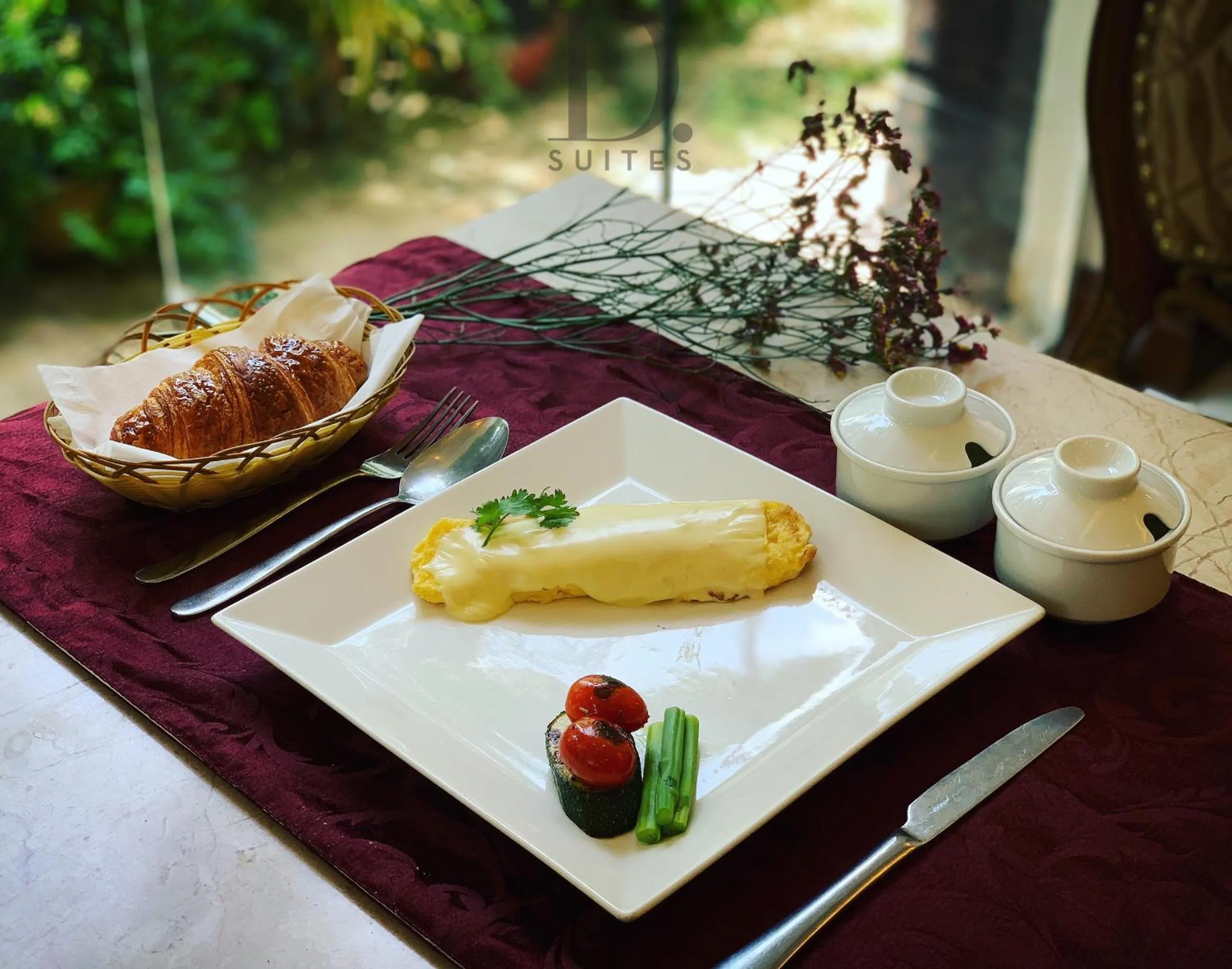 American breakfast in Boutique Garden Hotel