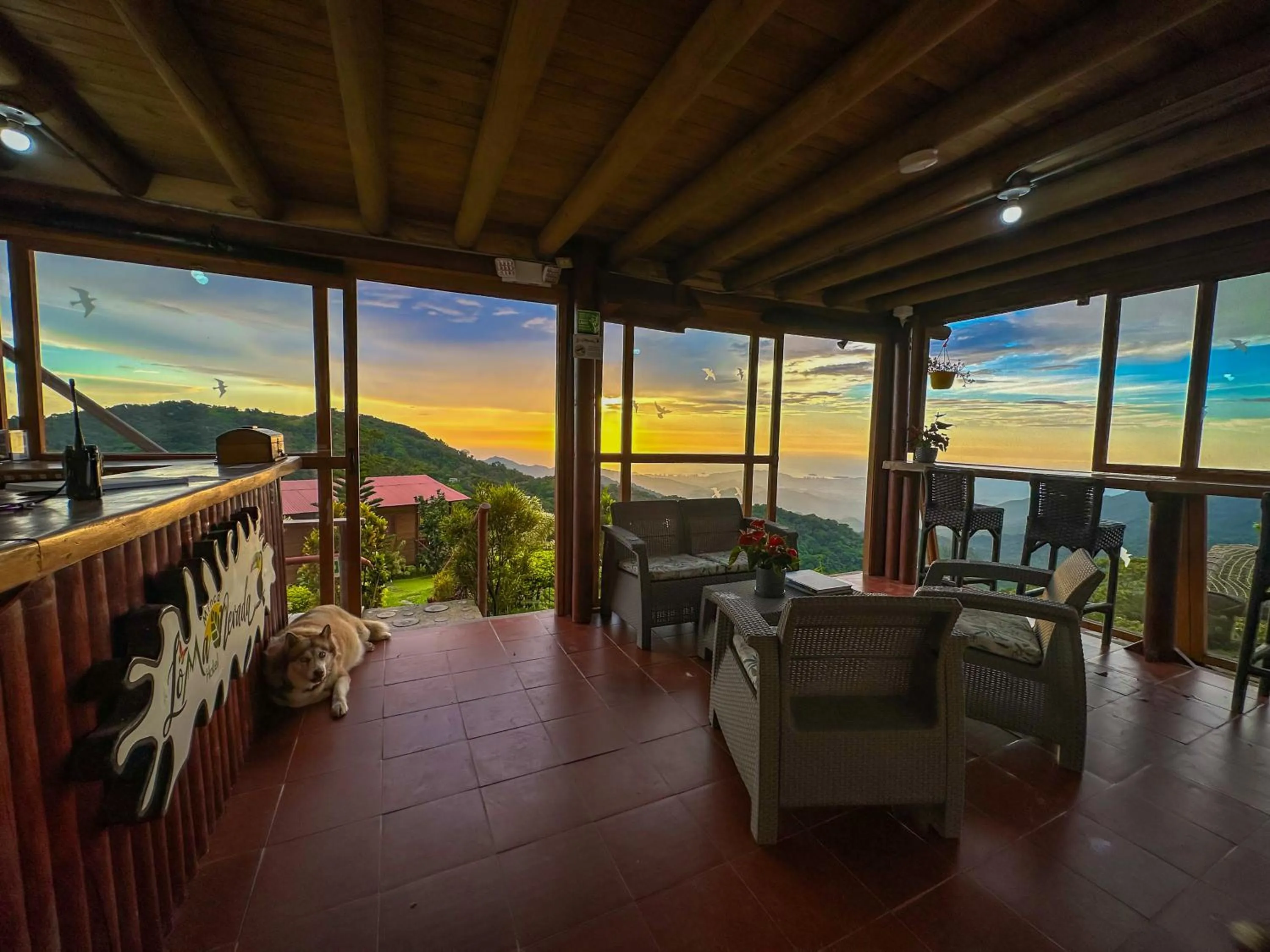 Seating area in Loma Nevada Minca Hotel