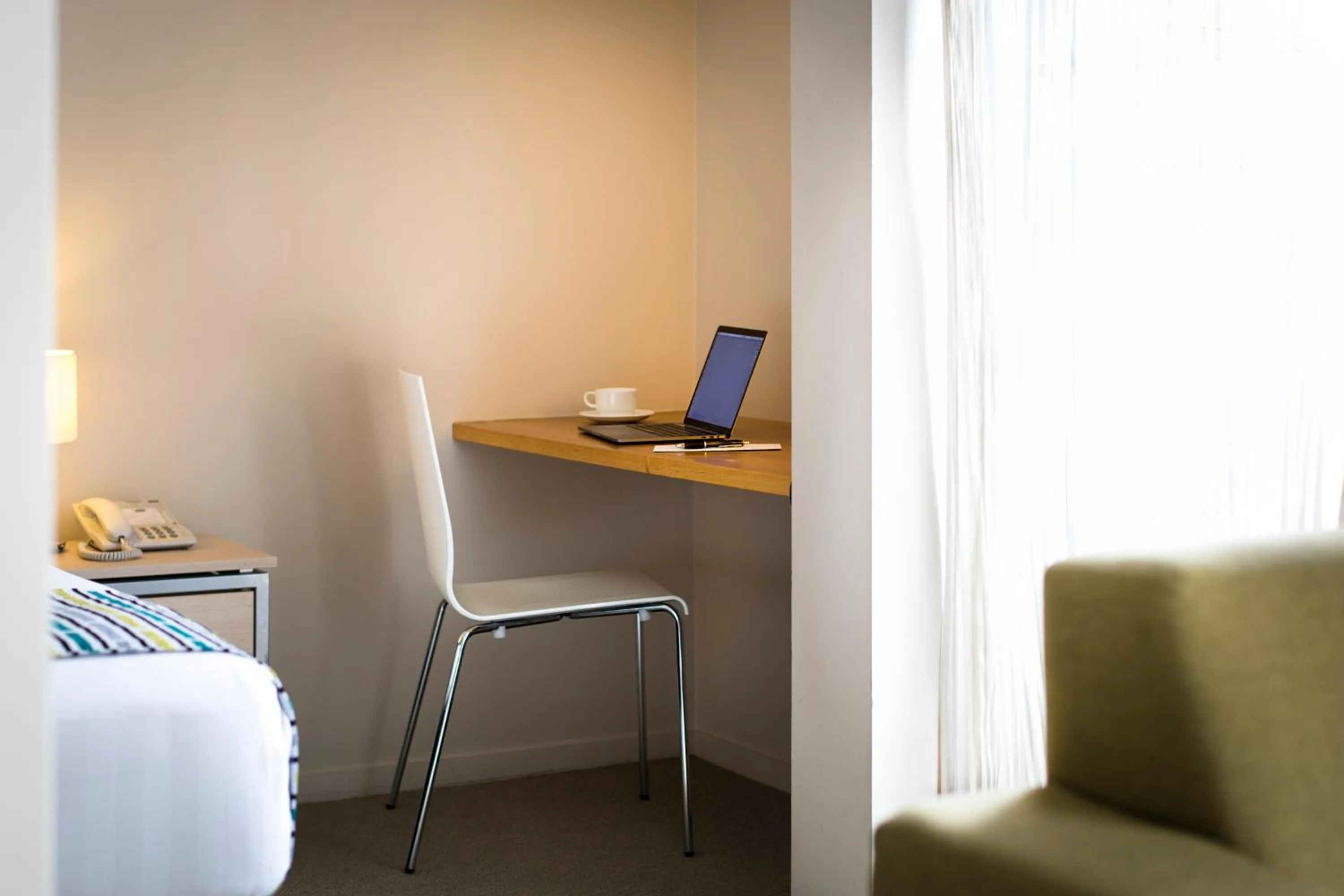 Living room, Bed in Quest Carlaw Park Serviced Apartments