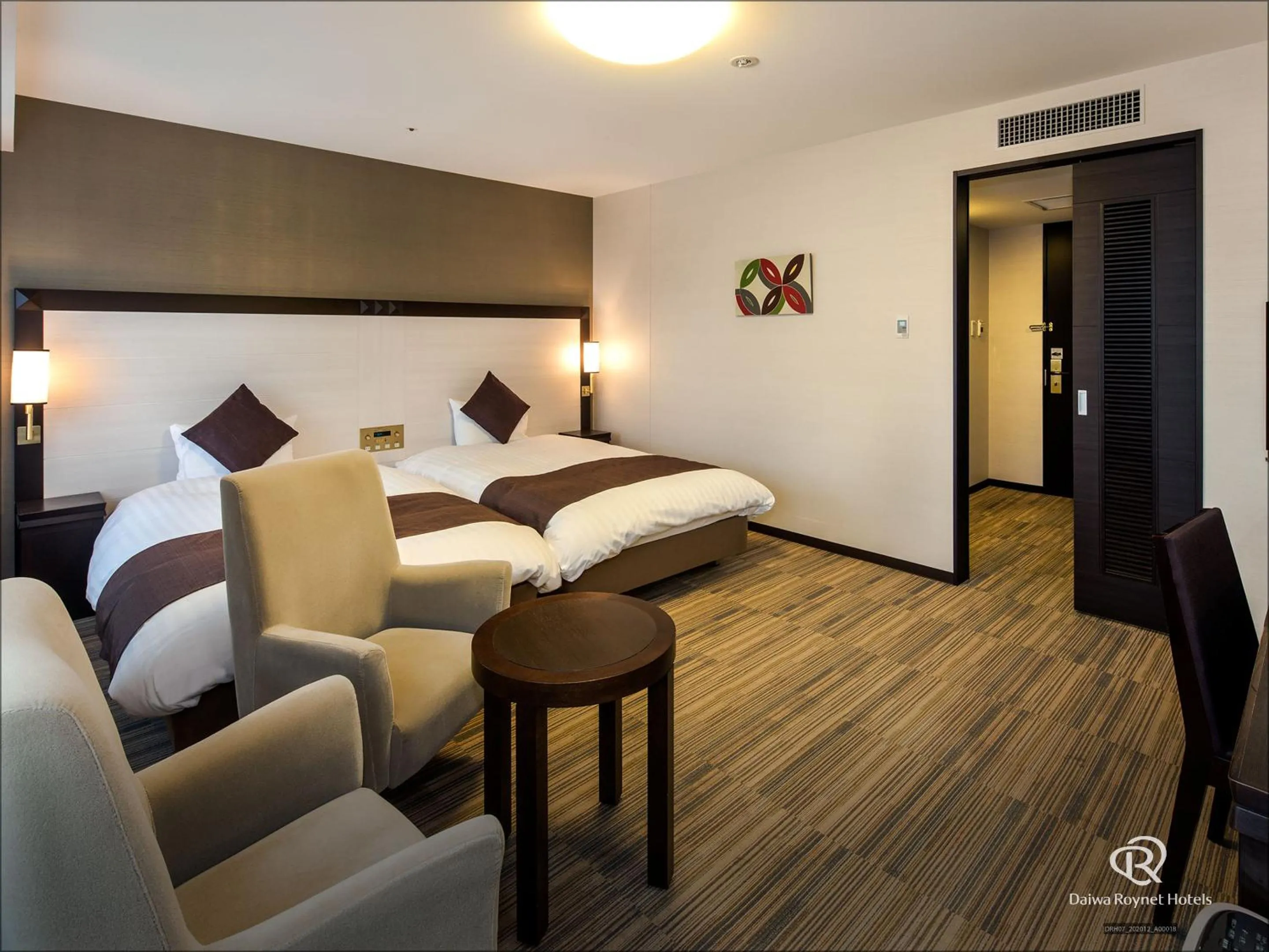 Photo of the whole room, Bed in Daiwa Roynet Hotel Oita