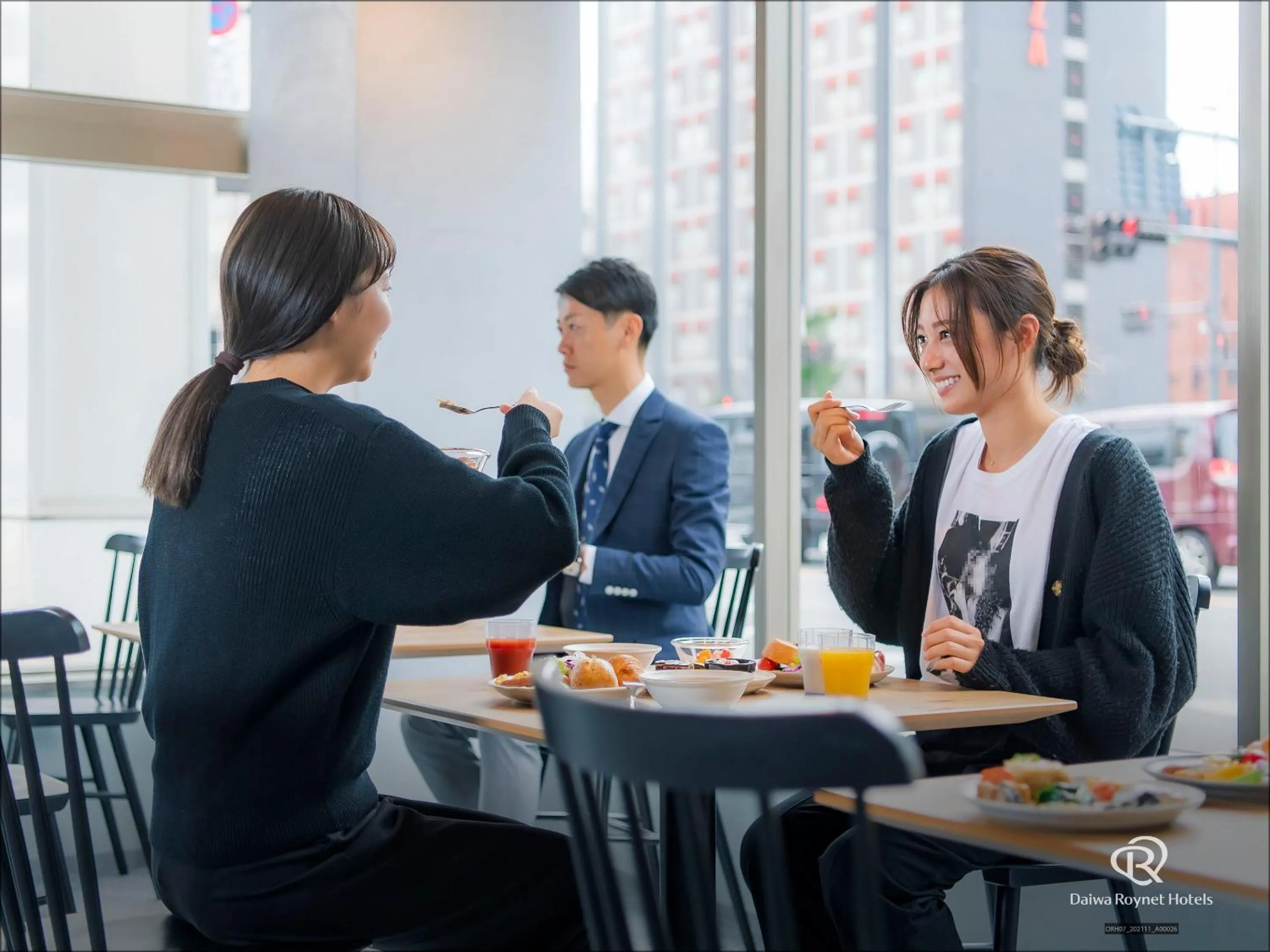 Buffet breakfast in Daiwa Roynet Hotel Oita
