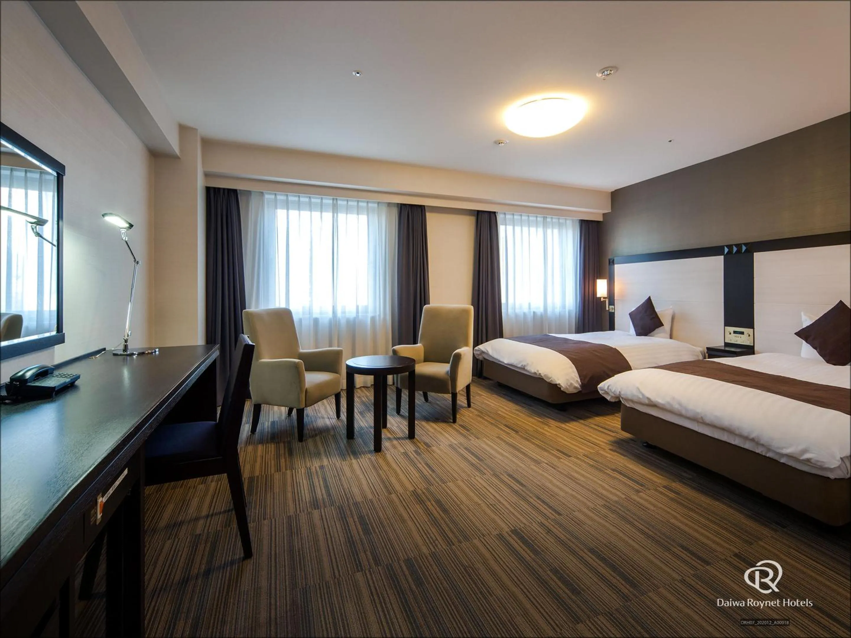 Photo of the whole room, Bed in Daiwa Roynet Hotel Oita