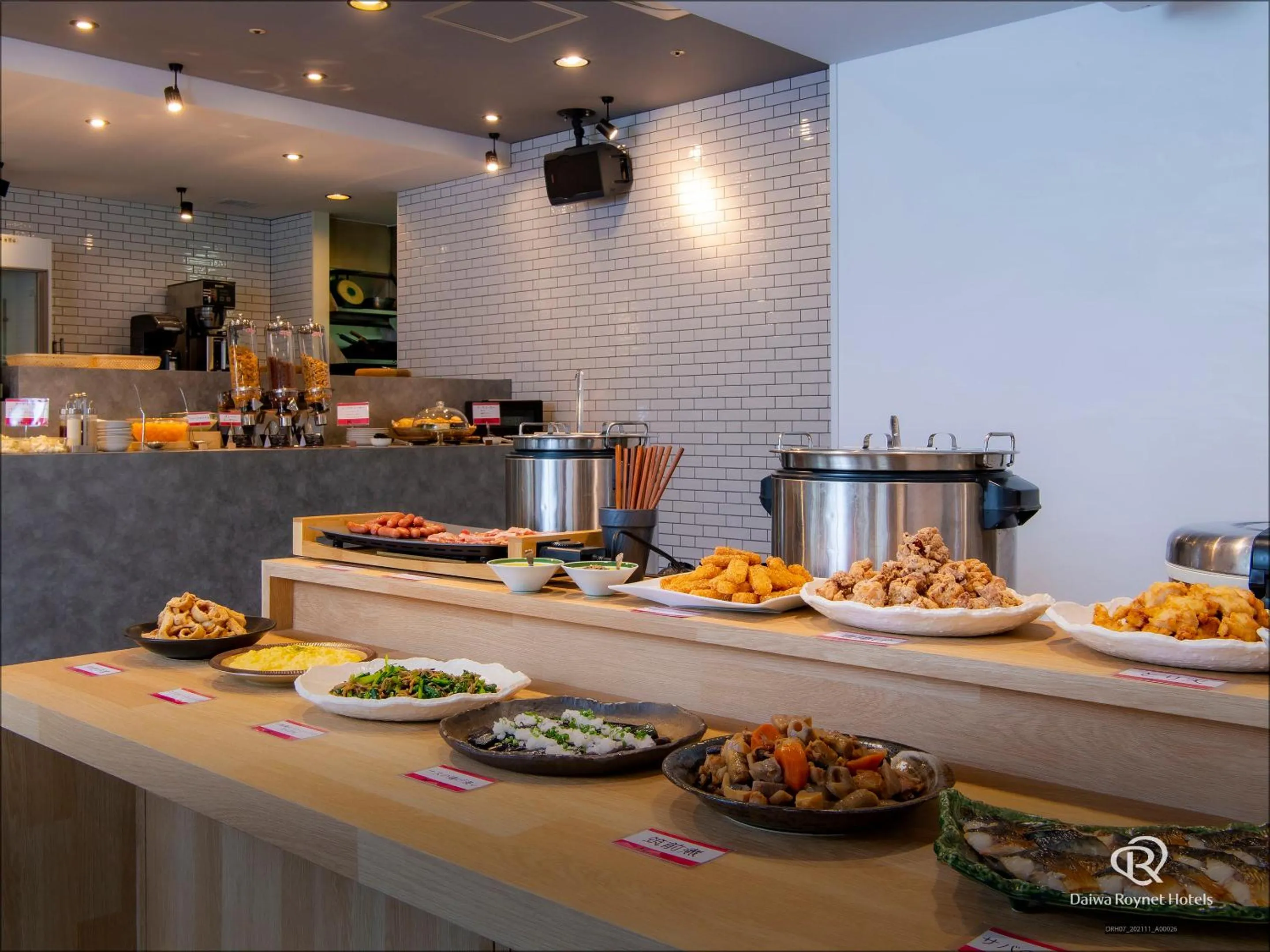 Buffet breakfast in Daiwa Roynet Hotel Oita