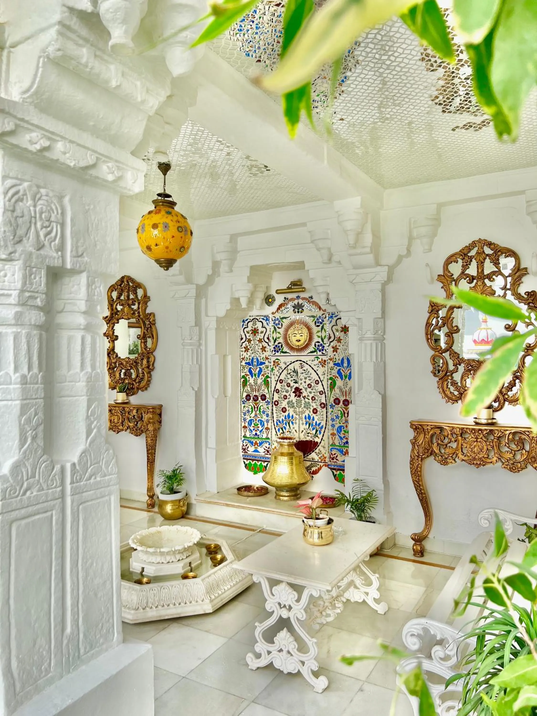 Decorative detail in Jagat Niwas Palace