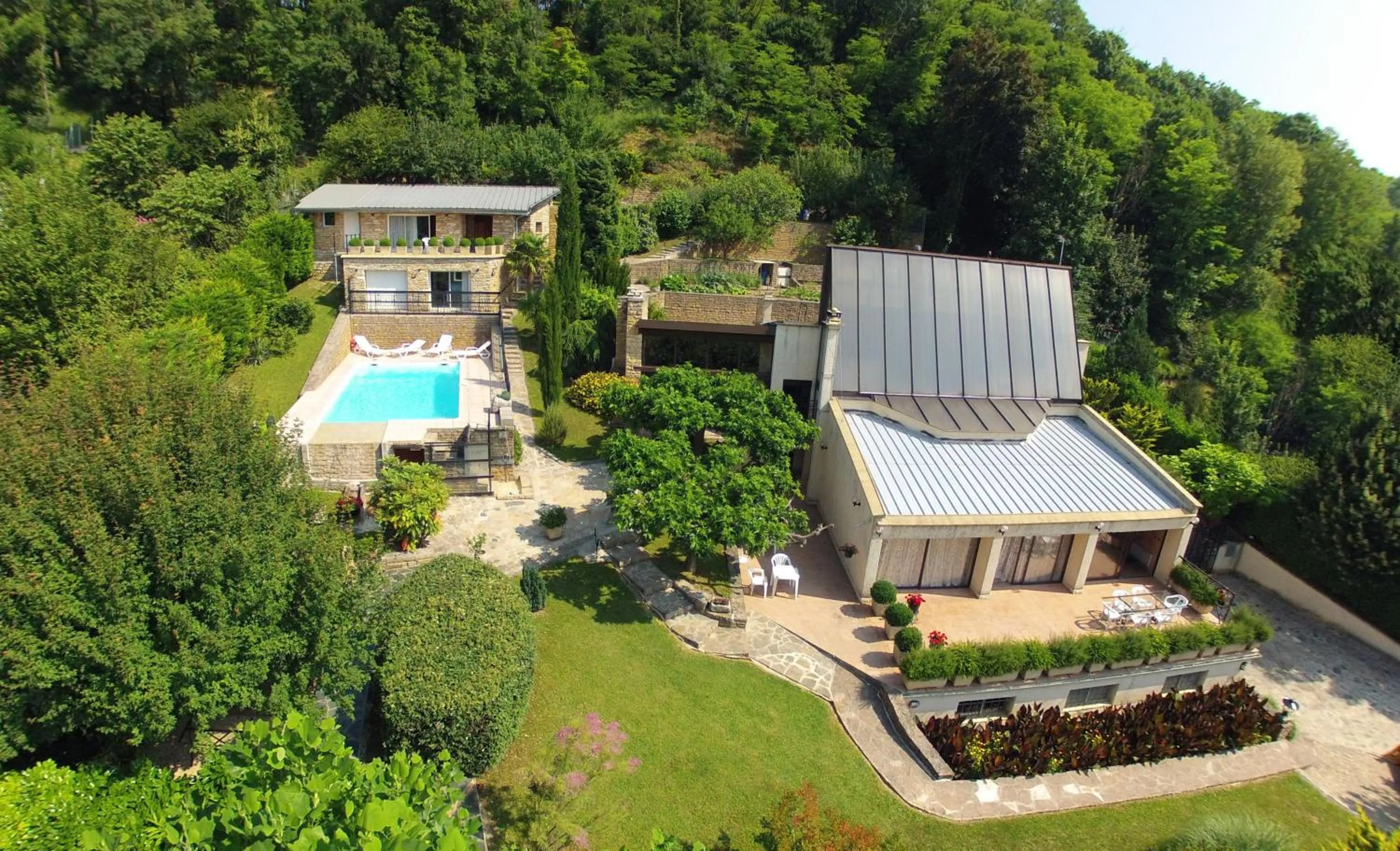 Bird's eye view in La Villa du Rhône