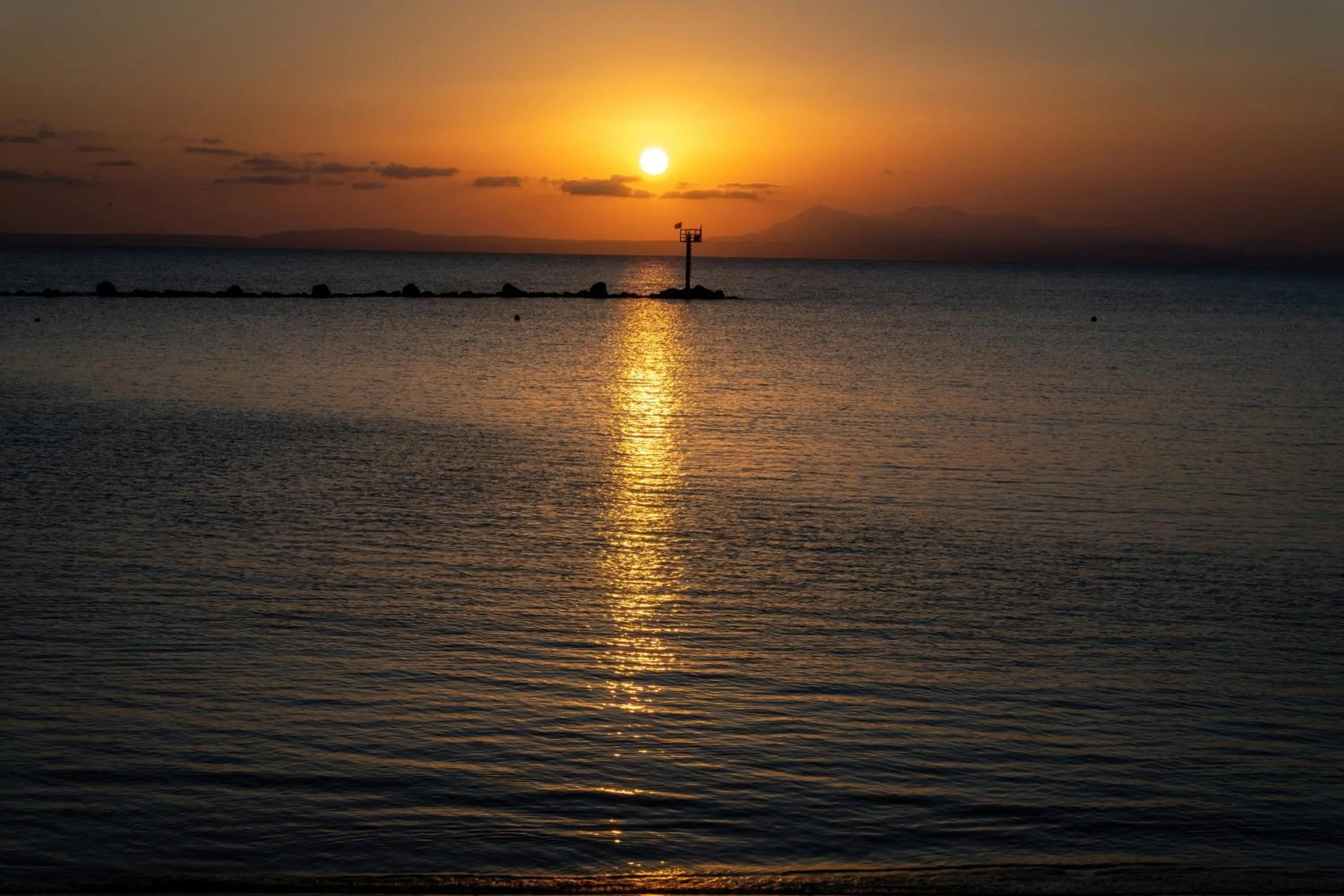 Sunrise in Tylos Beach Hotel