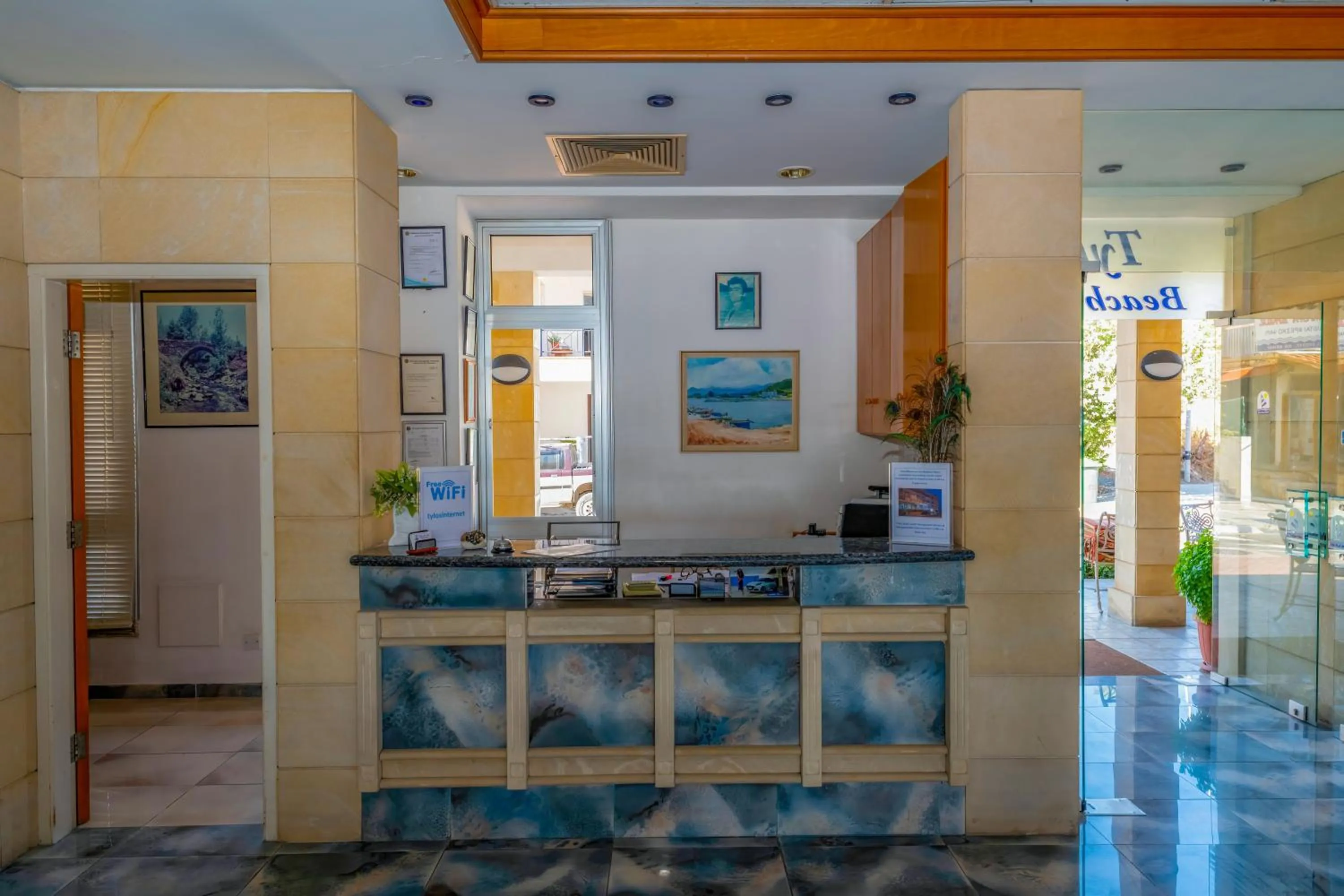 Lobby or reception in Tylos Beach Hotel